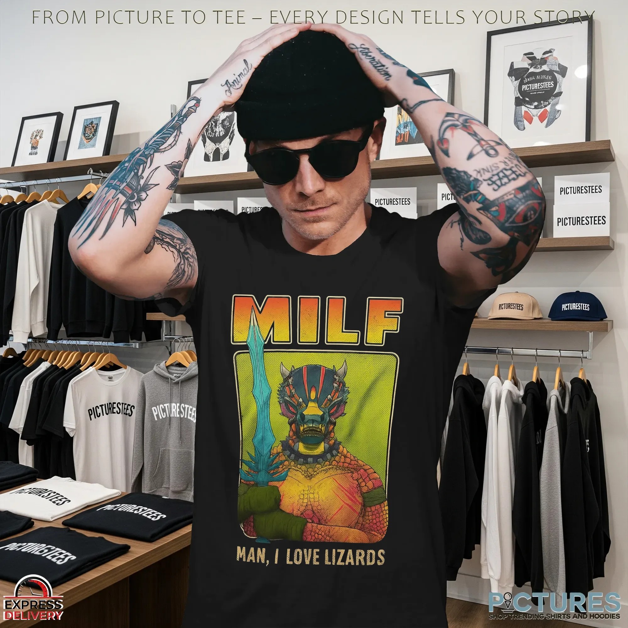 Hail Draconis Milf Man I Love Lizards Parody T Shirt