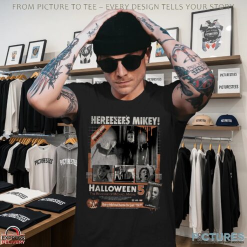 Halloween 5 The Revenge of Michael Myers Here's Mikey Horror Movie T Shirt