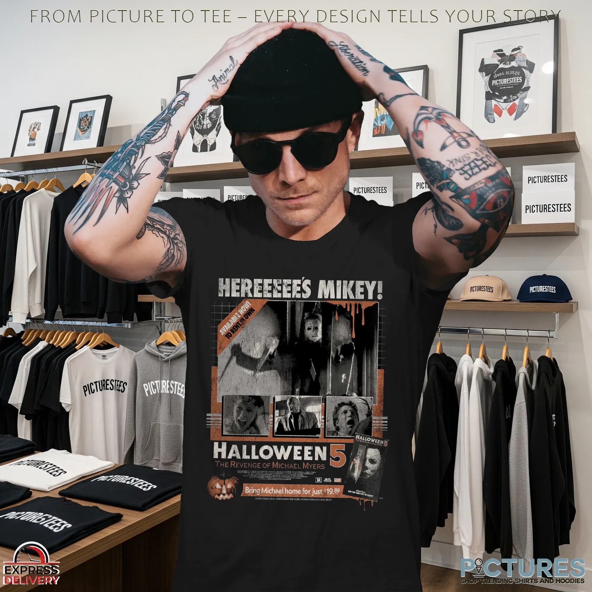Halloween 5 The Revenge of Michael Myers Here's Mikey Horror Movie T Shirt
