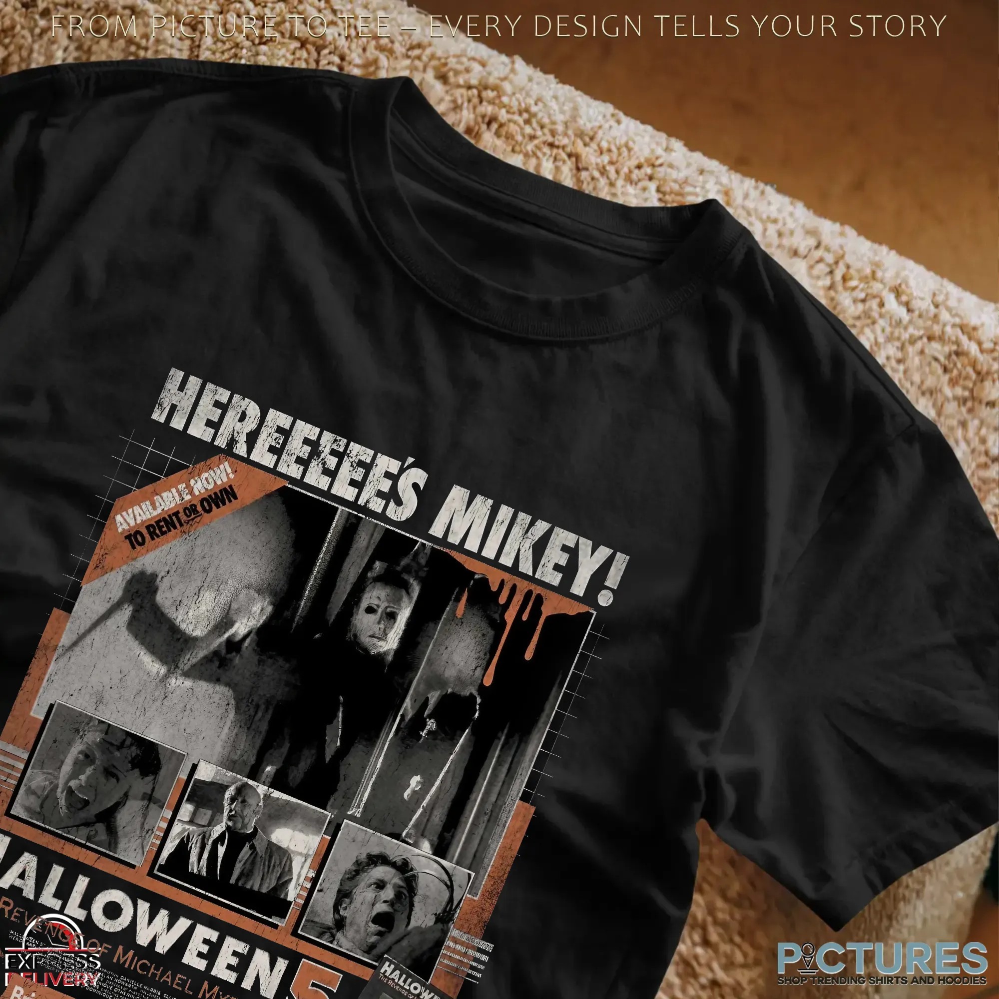 Halloween 5 The Revenge of Michael Myers Here's Mikey Horror Movie T Shirt