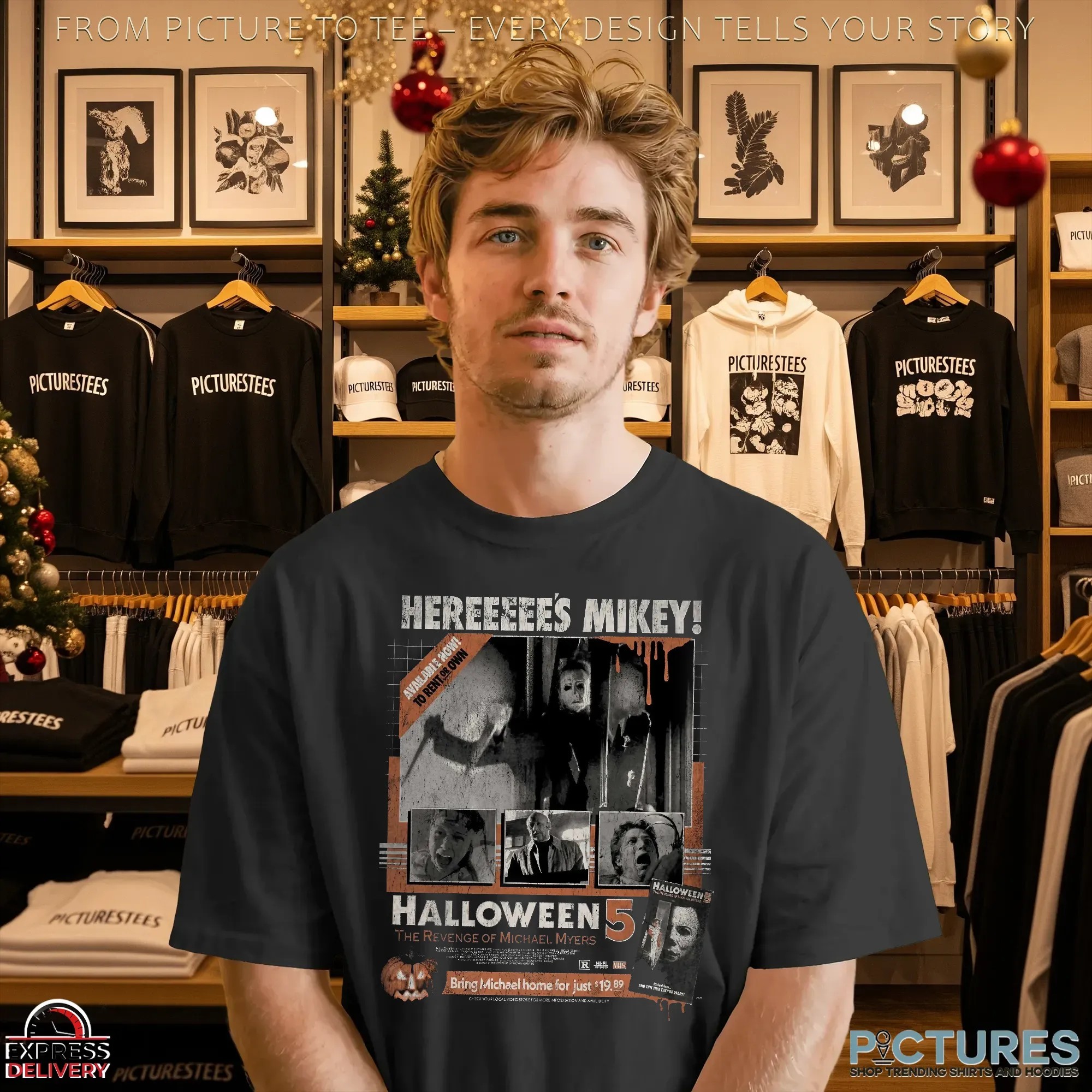 Halloween 5 The Revenge of Michael Myers Here's Mikey Horror Movie T Shirt