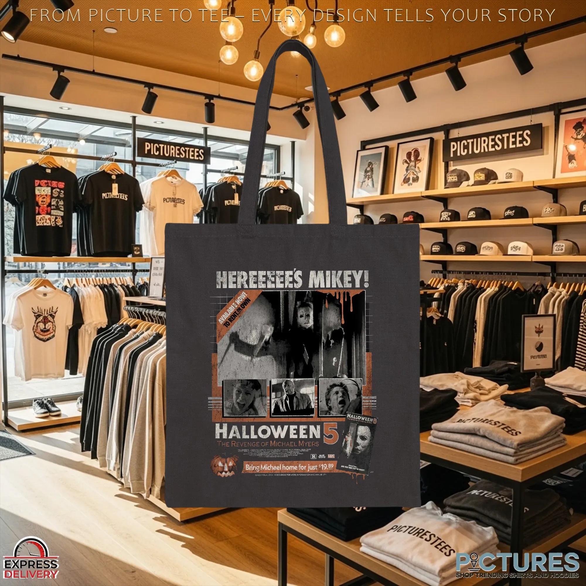 Halloween 5 The Revenge of Michael Myers Here's Mikey Horror Movie T Shirt