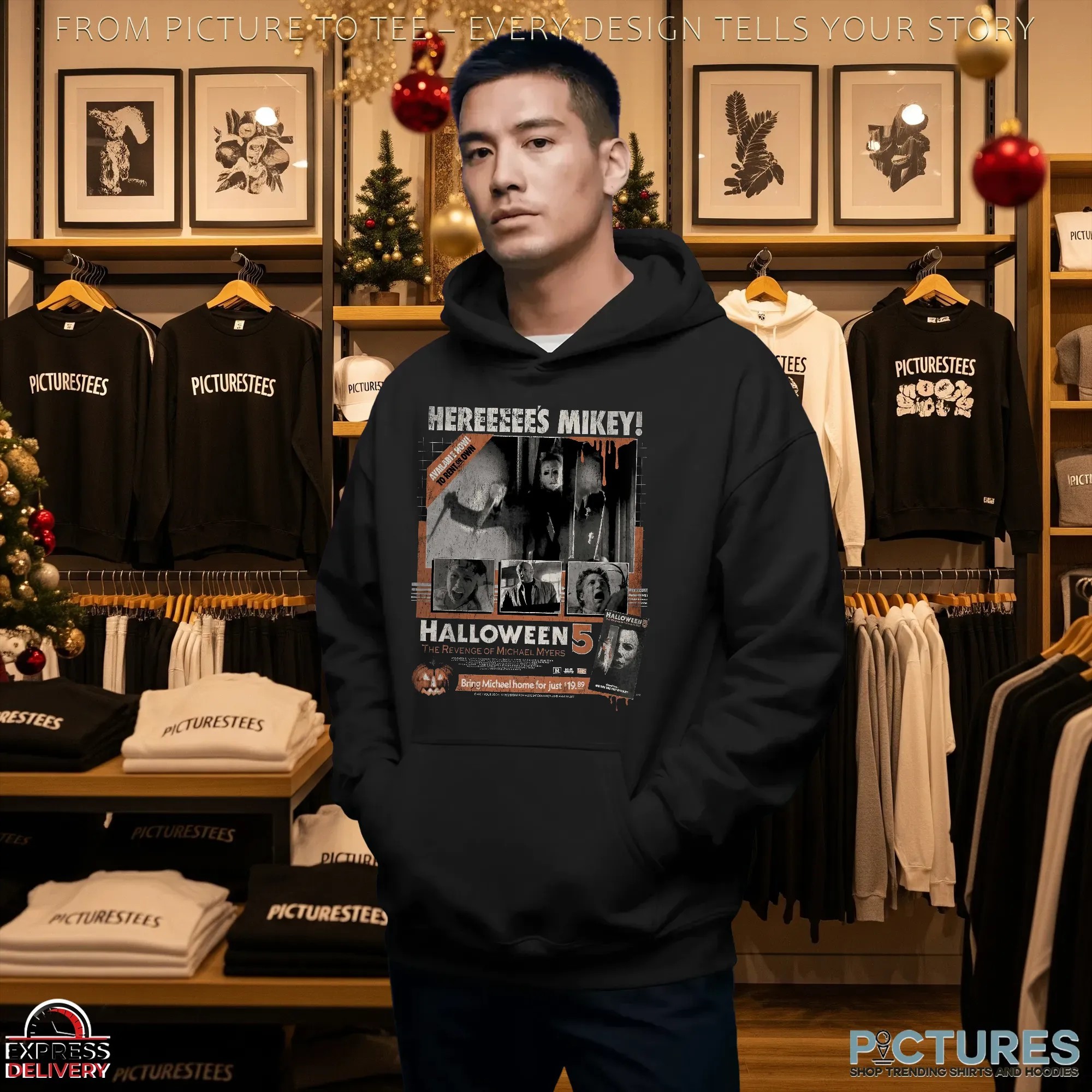 Halloween 5 The Revenge of Michael Myers Here's Mikey Horror Movie T Shirt
