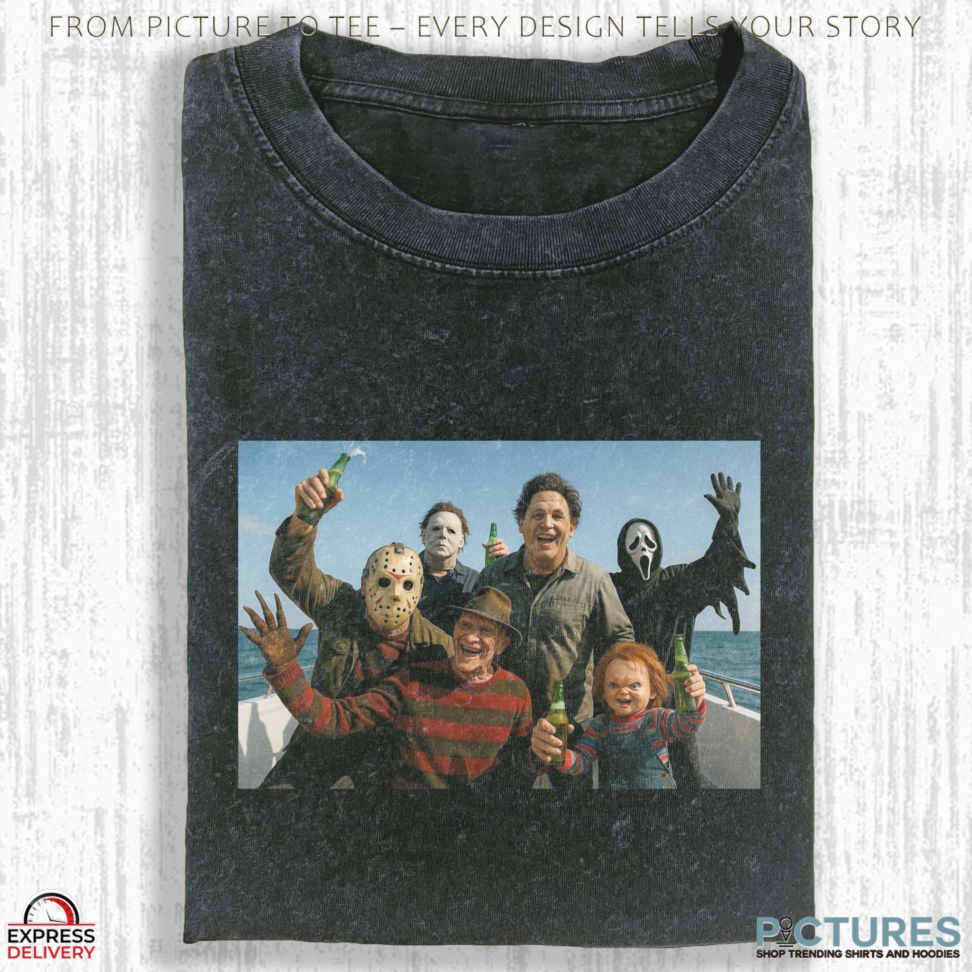 Halloween Madness posing At The Lake Vintage T Shirt
