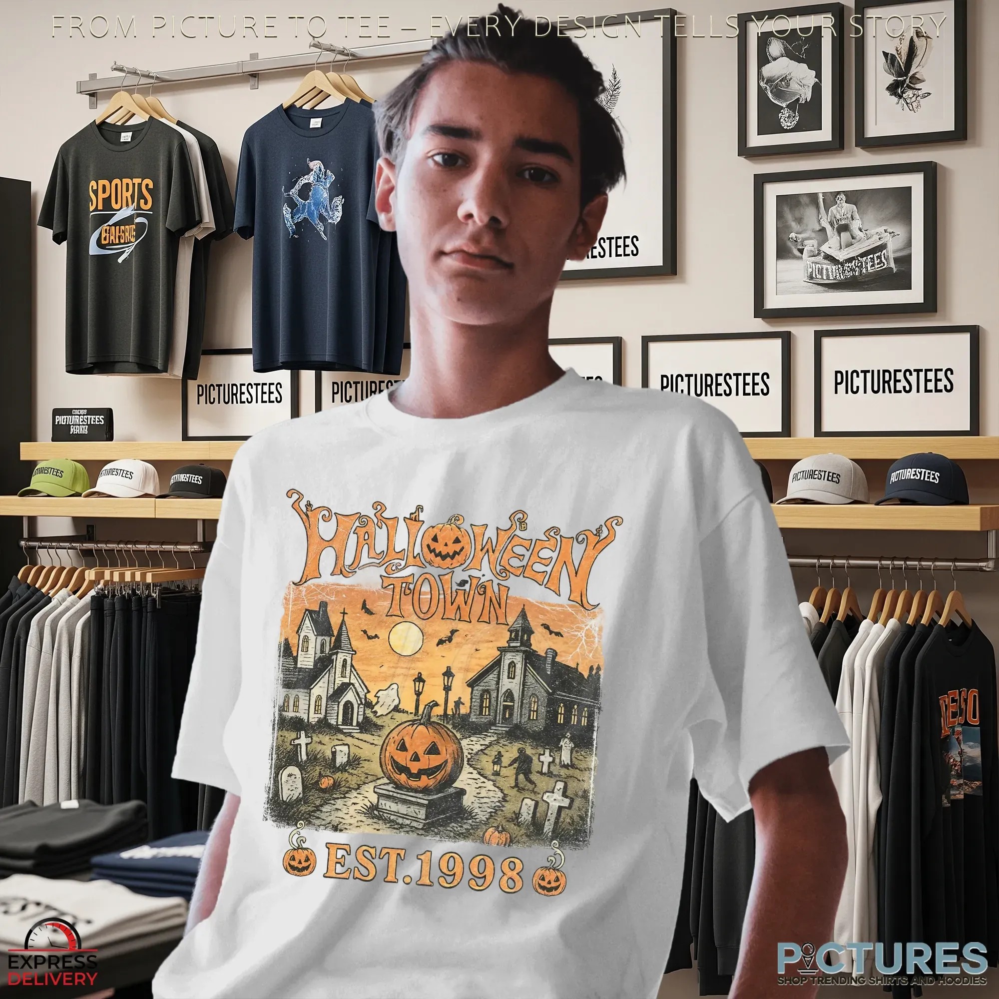 Halloweentown Est 1998 Vintage 2025 Halloween Spooky T Shirt
