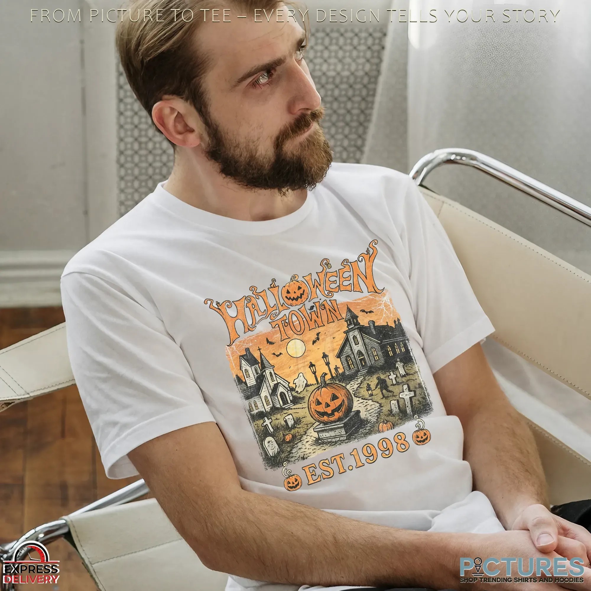 Halloweentown Est 1998 Vintage 2025 Halloween Spooky T Shirt