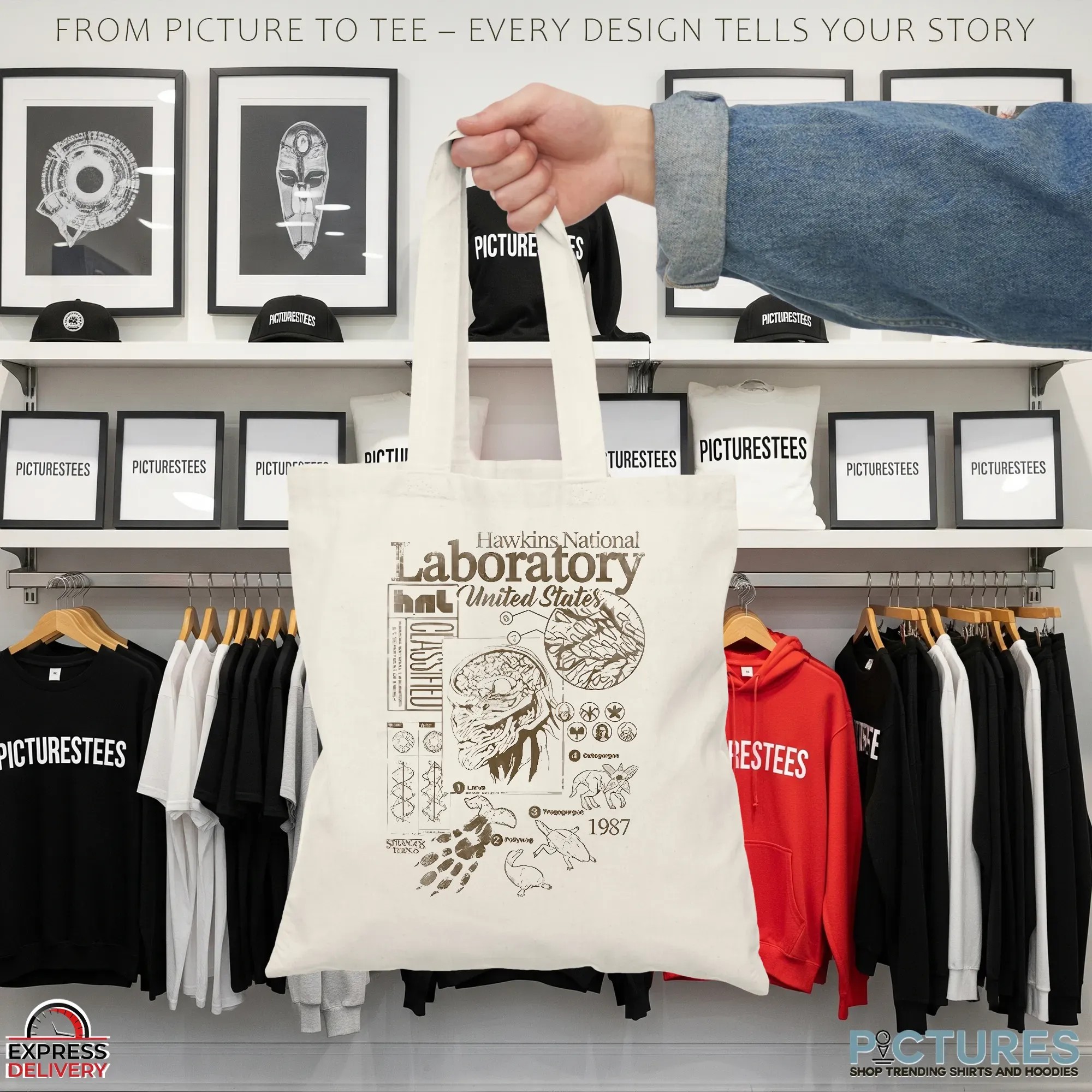 Hawkins national Laboratory United State 1987 Vintage T Shirt