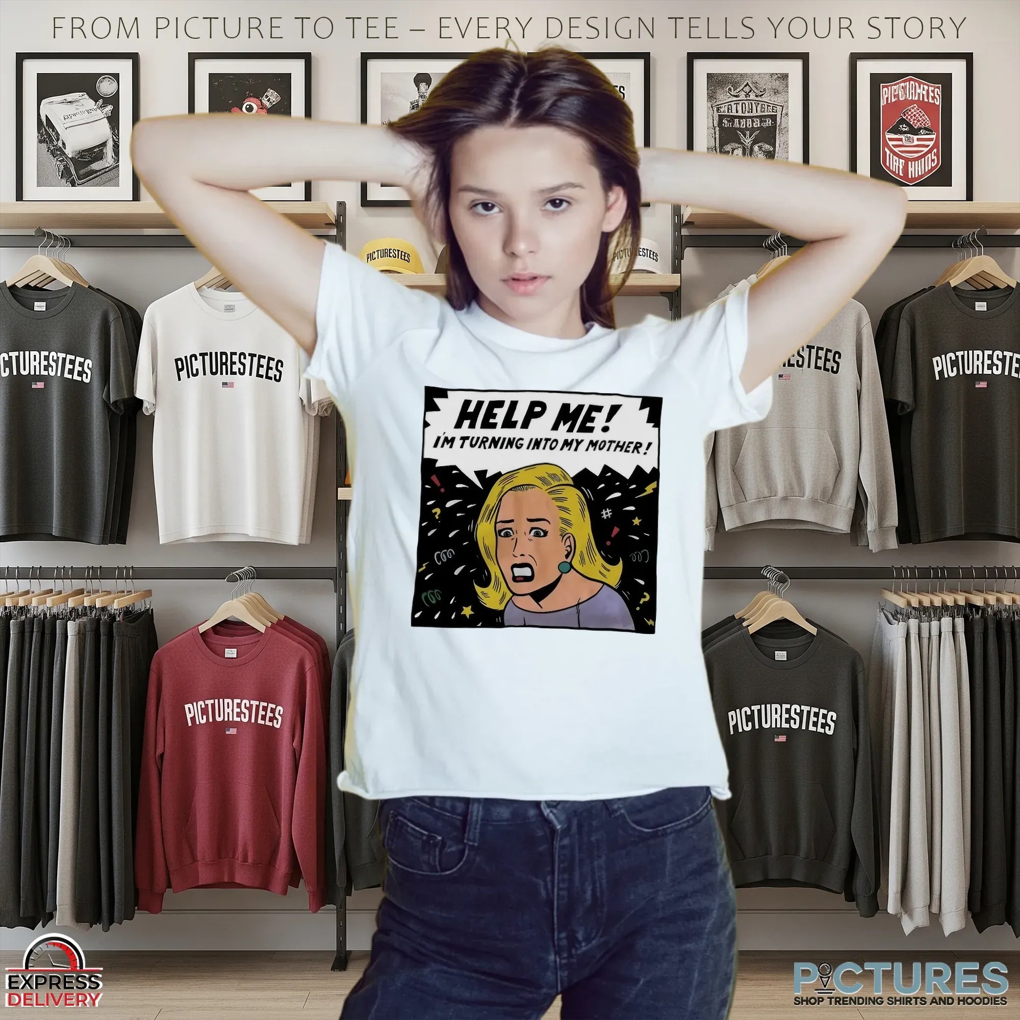 Help Me I'm Turning Into My Mother Meme T Shirt