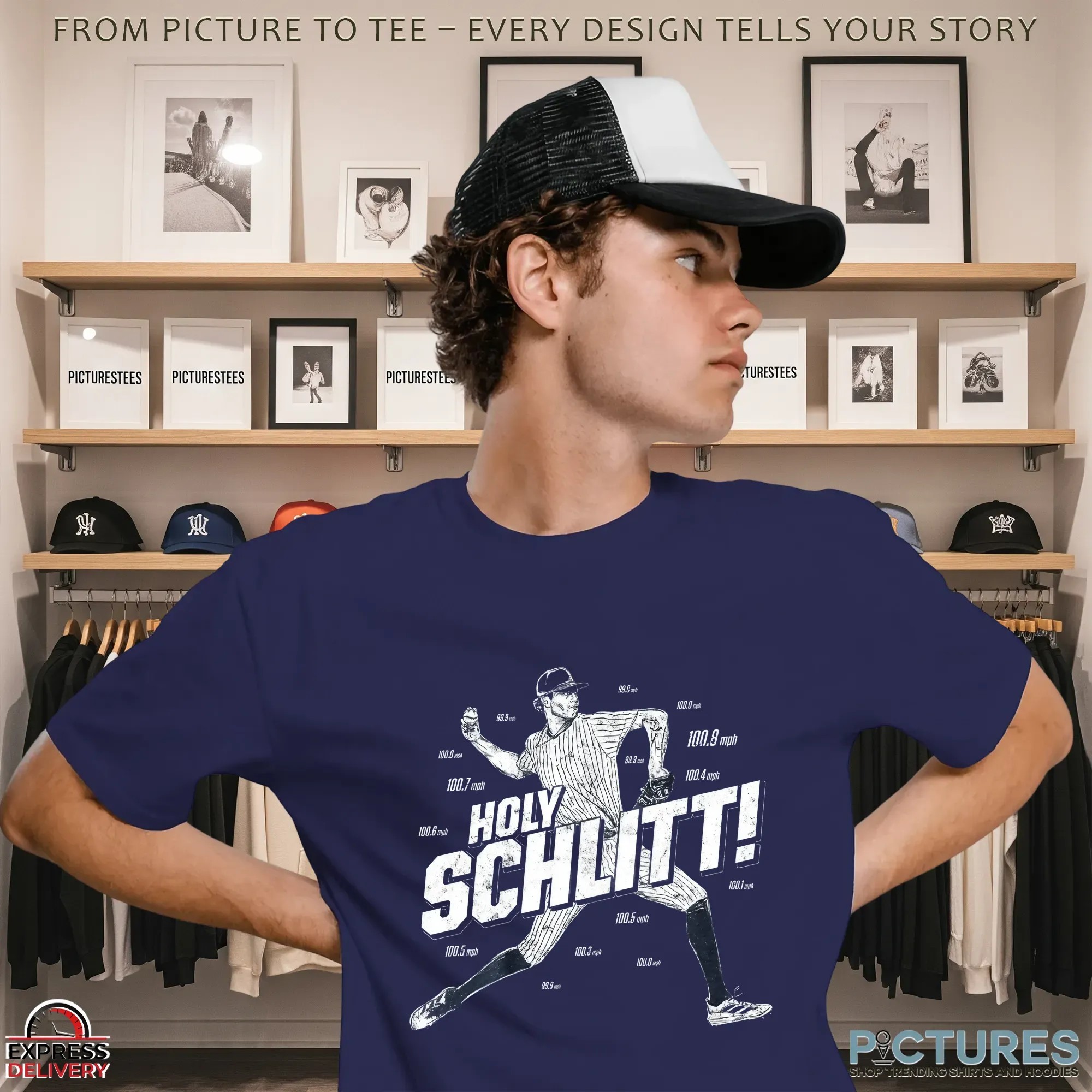 Holy Schlitt Pitching T Shirt