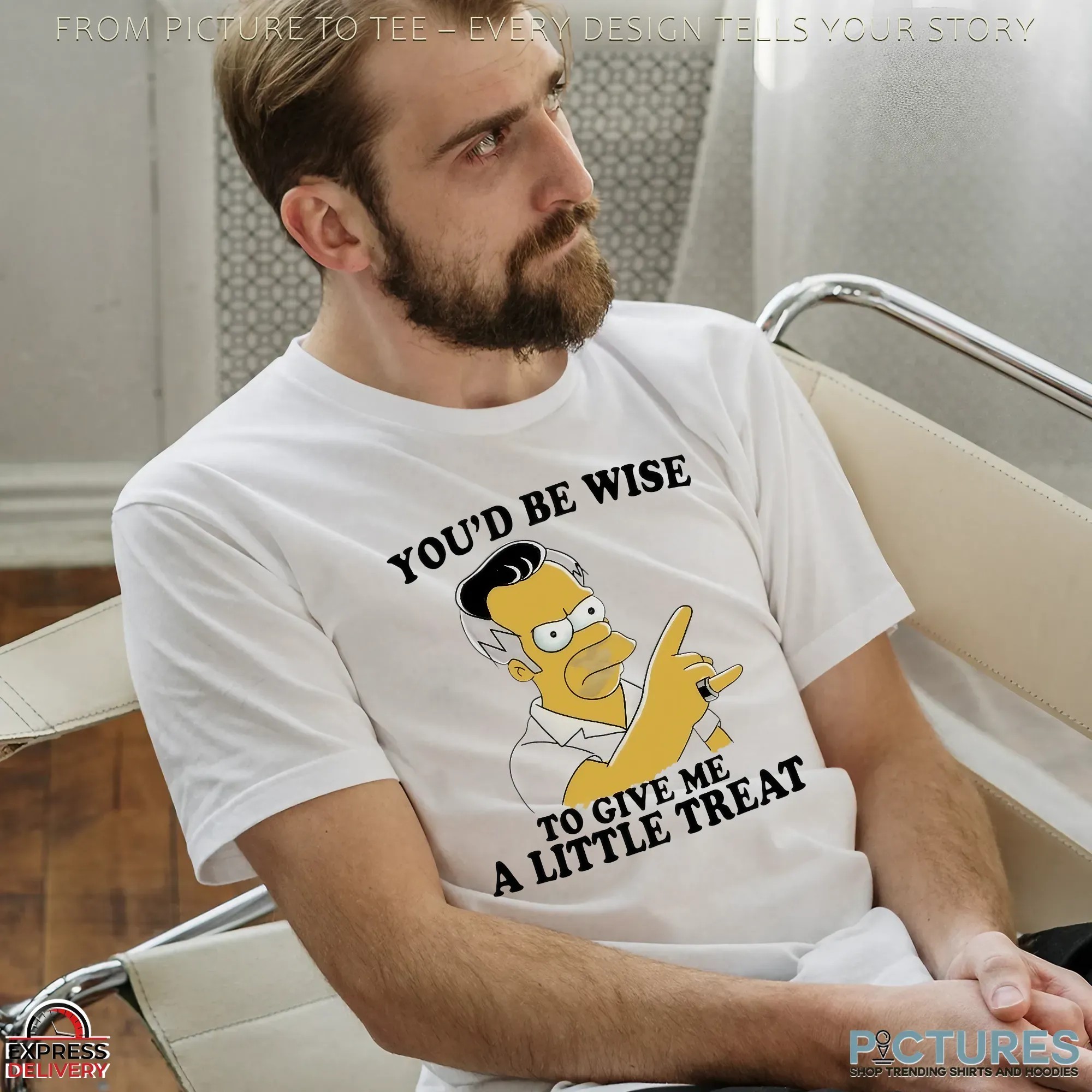 Homer Simpson You'd Be Wise To Give Me A Little Treat Meme T Shirt Homer Simpson You'd Be Wise To Give Me A Little Treat Meme T Shirt