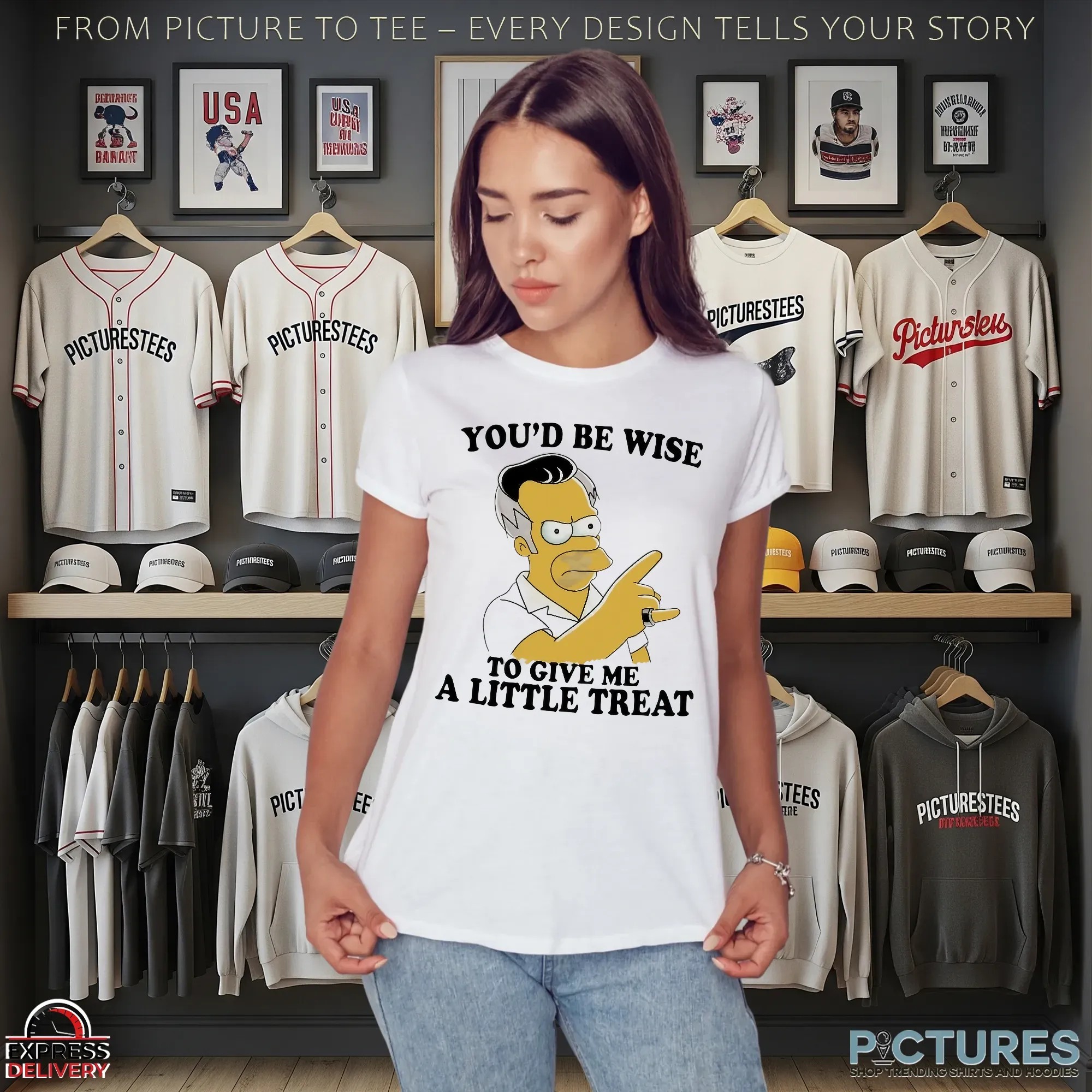 Homer Simpson You'd Be Wise To Give Me A Little Treat Meme T Shirt Homer Simpson You'd Be Wise To Give Me A Little Treat Meme T Shirt