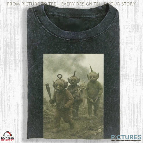 Horror Teletubbies Vintage Photo T Shirt