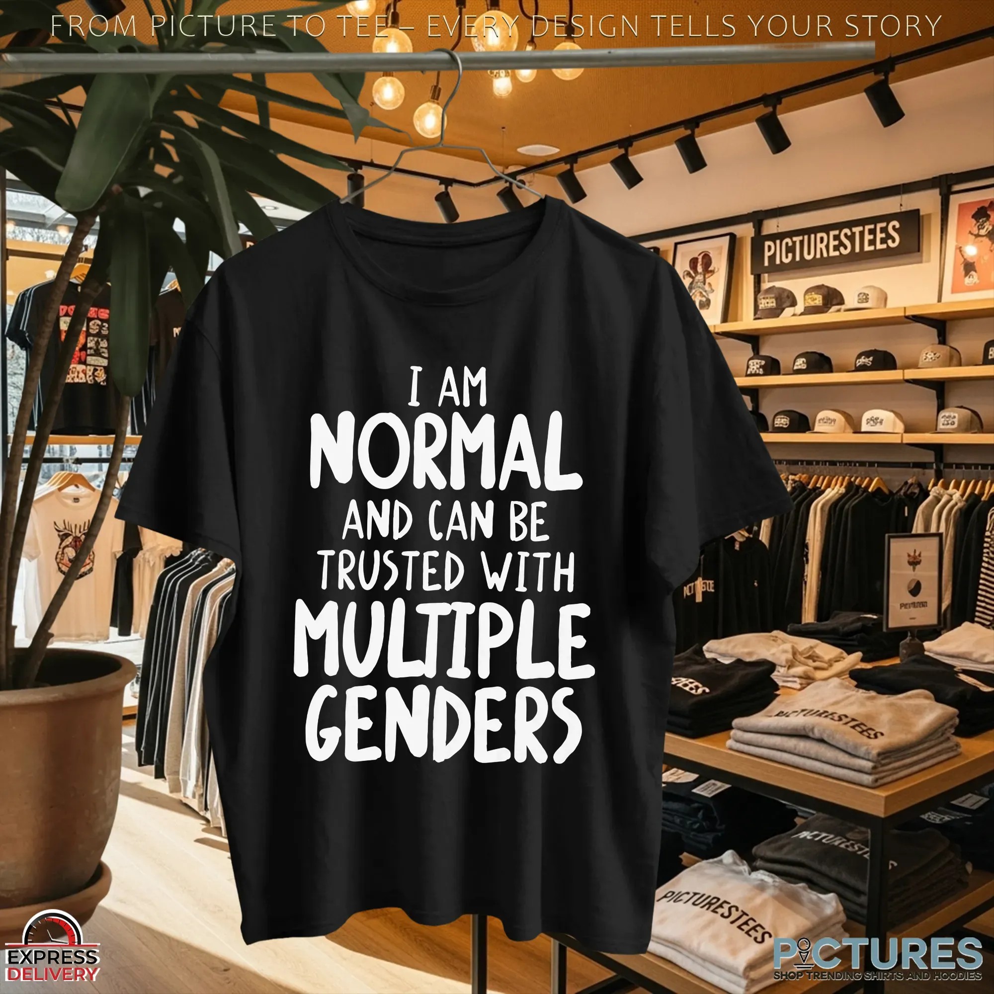 I Am Normal And I Can Be Trusted With Multiple Genders LGBT T Shirt