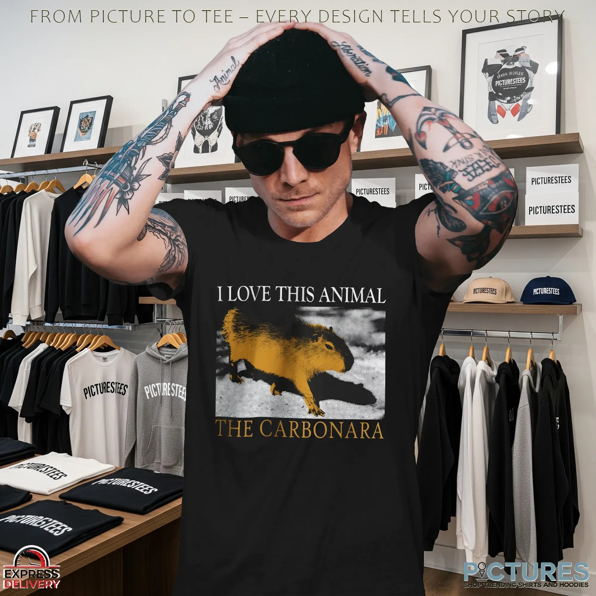 I Love This Animal The Carbonara The Capybara T Shirt