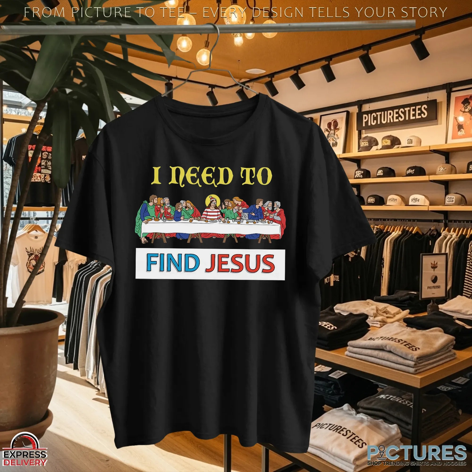 I Need To Find Jesus Where's Wally The Last Supper Parody Christmas T Shirt I Need To Find Jesus Where's Wally The Last Supper Parody Christmas T Shirt