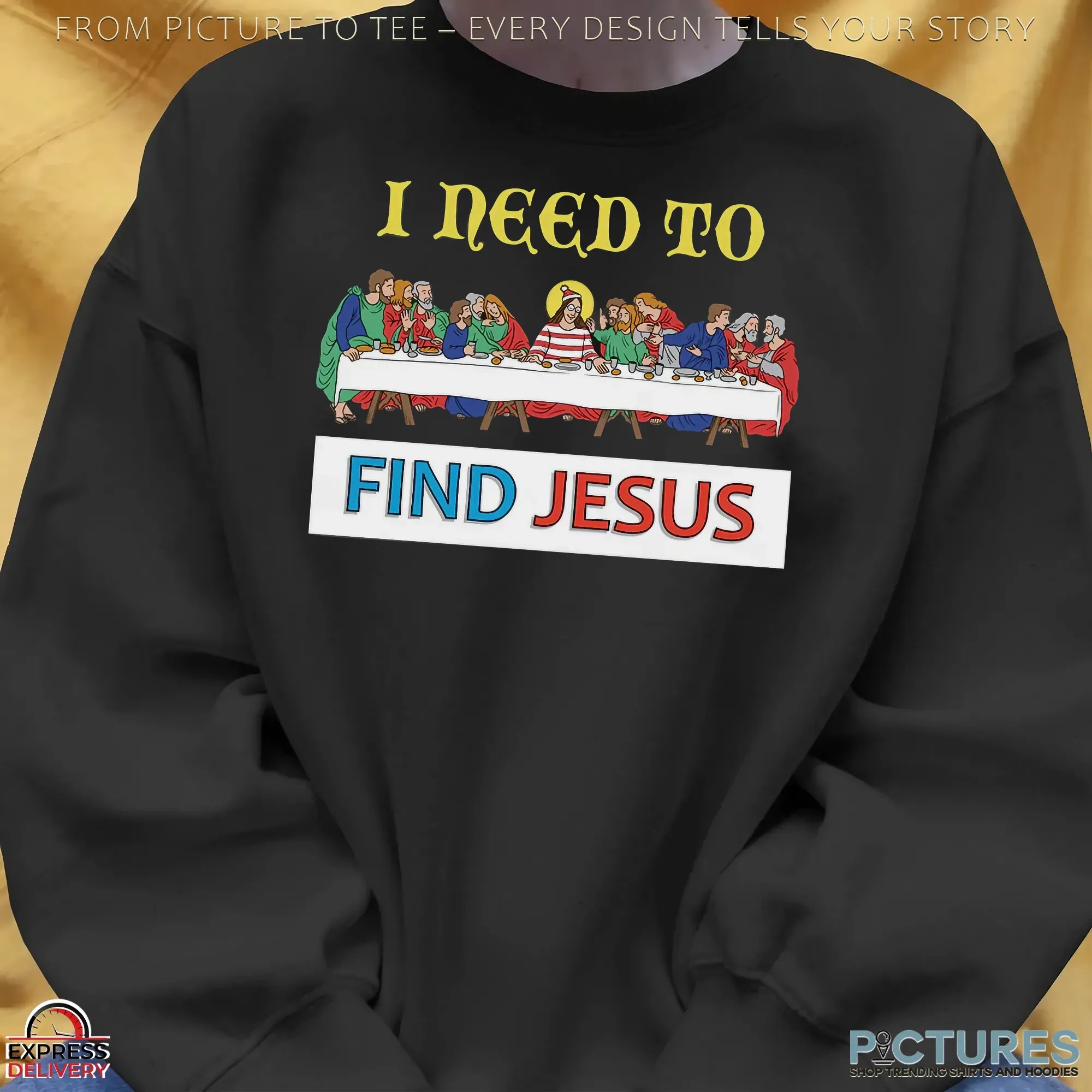 I Need To Find Jesus Where's Wally The Last Supper Parody Christmas T Shirt I Need To Find Jesus Where's Wally The Last Supper Parody Christmas T Shirt