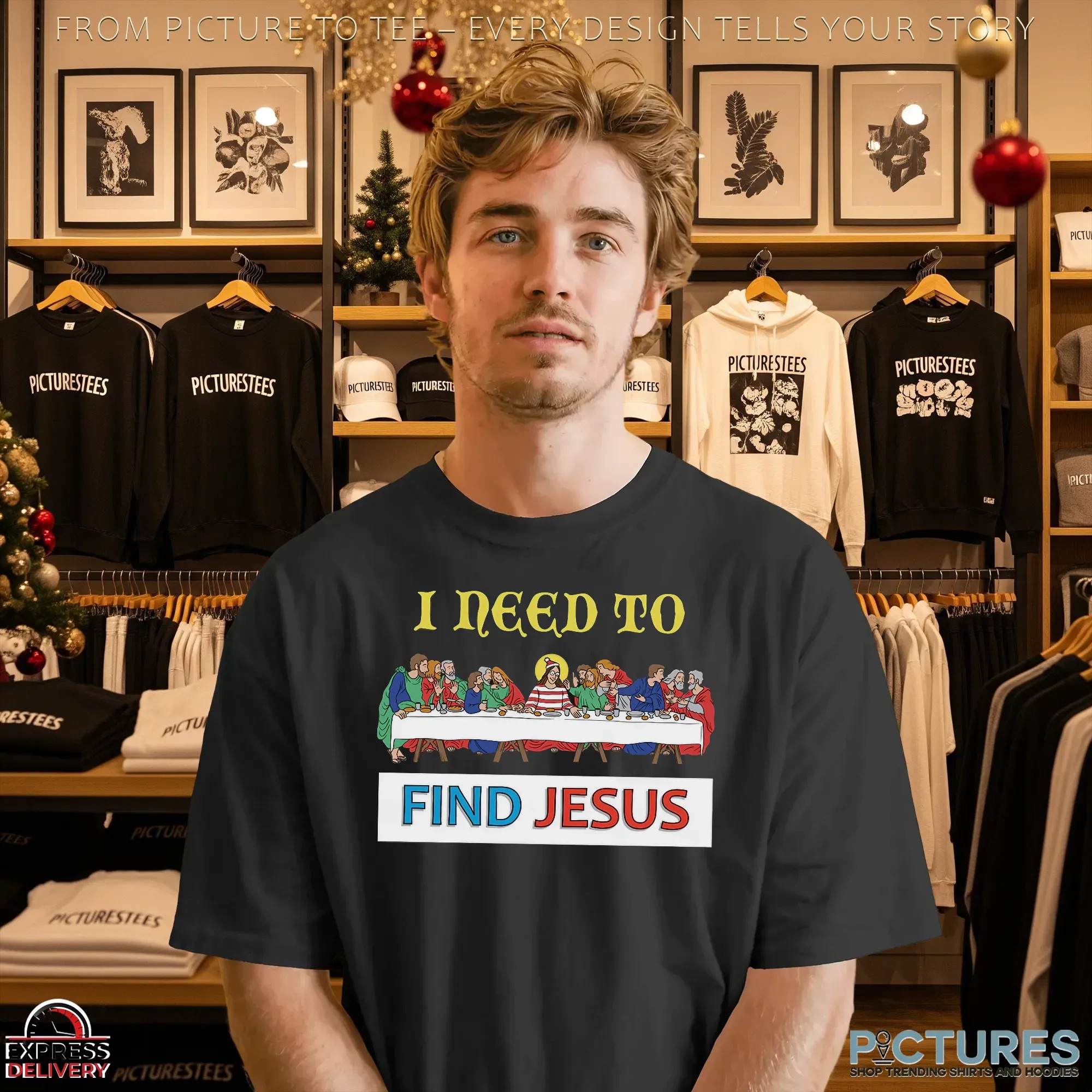 I Need To Find Jesus Where's Wally The Last Supper Parody Christmas T Shirt I Need To Find Jesus Where's Wally The Last Supper Parody Christmas T Shirt