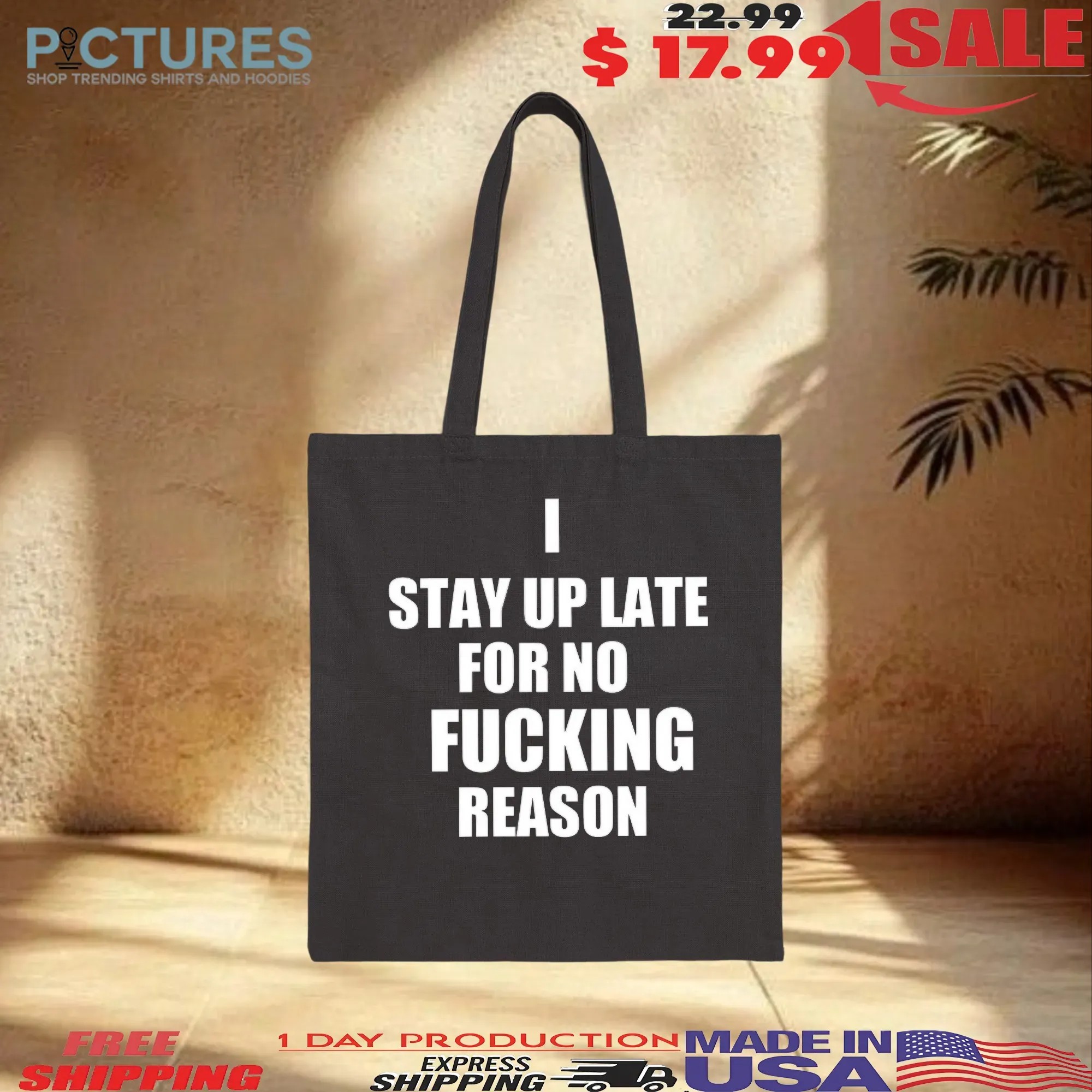 I Stay Up Late For No Fcking Reason T Shirt