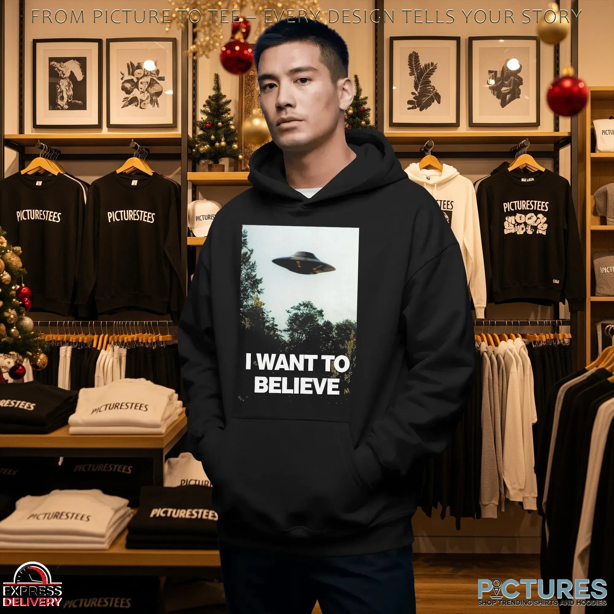 I Want To Believe Alien & UFO T Shirt I Want To Believe Alien & UFO T Shirt