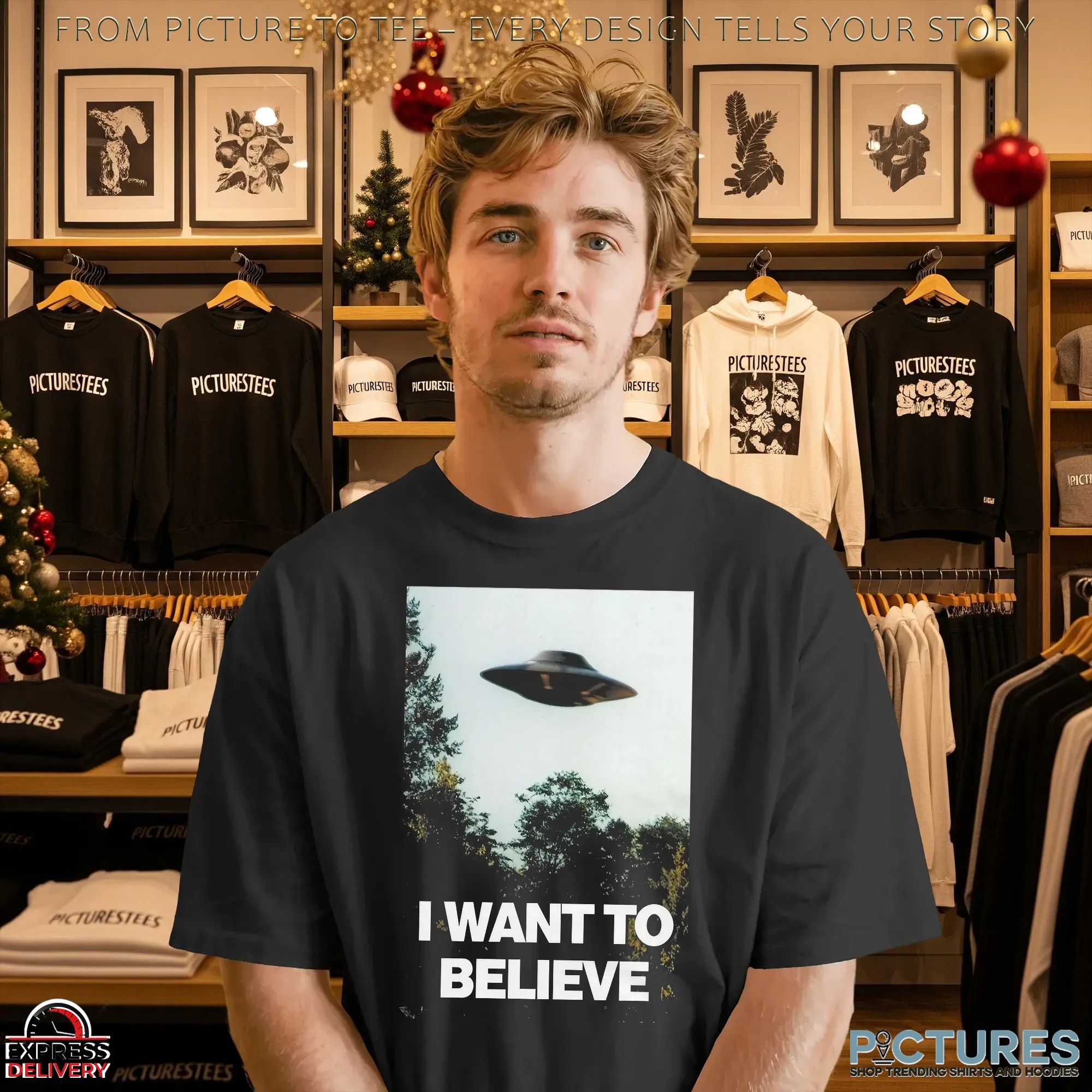I Want To Believe Alien & UFO T Shirt I Want To Believe Alien & UFO T Shirt