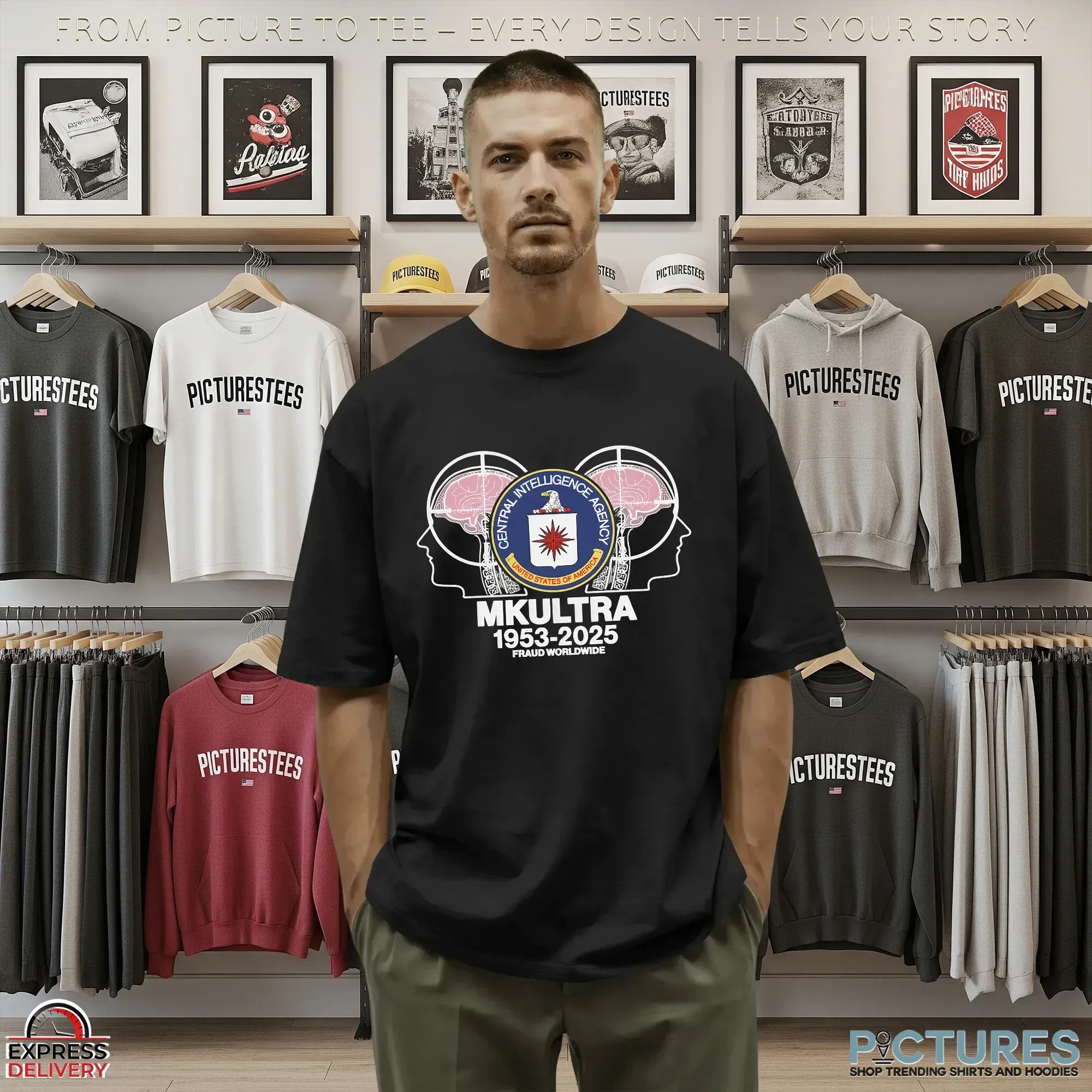 I met the Cia on Acid Central Intelligence Agency MKUltra 1953 2025 Charles Manson x Ted Kaczynski shirt
