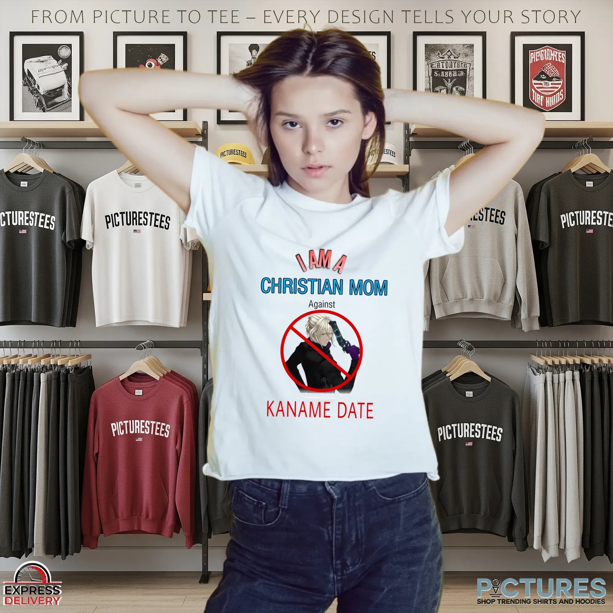 Iama Christian Mom Against Kaname Date No Sleep For Kaname Date - From Ai The Somnium Files Funny T Shirt