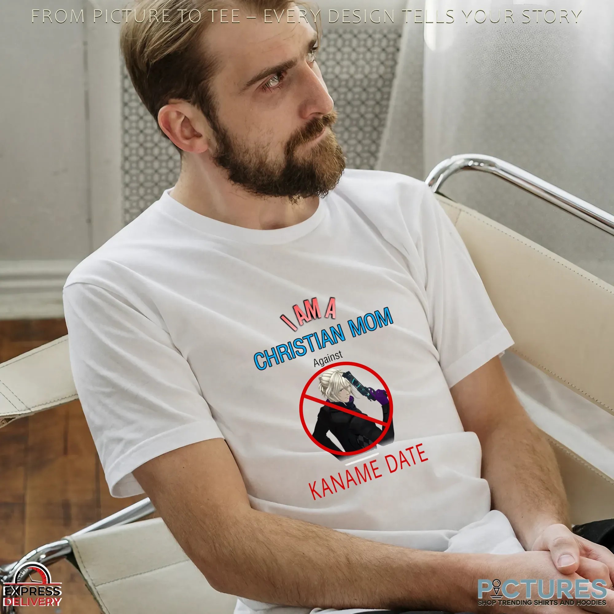 Iama Christian Mom Against Kaname Date No Sleep For Kaname Date - From Ai The Somnium Files Funny T Shirt