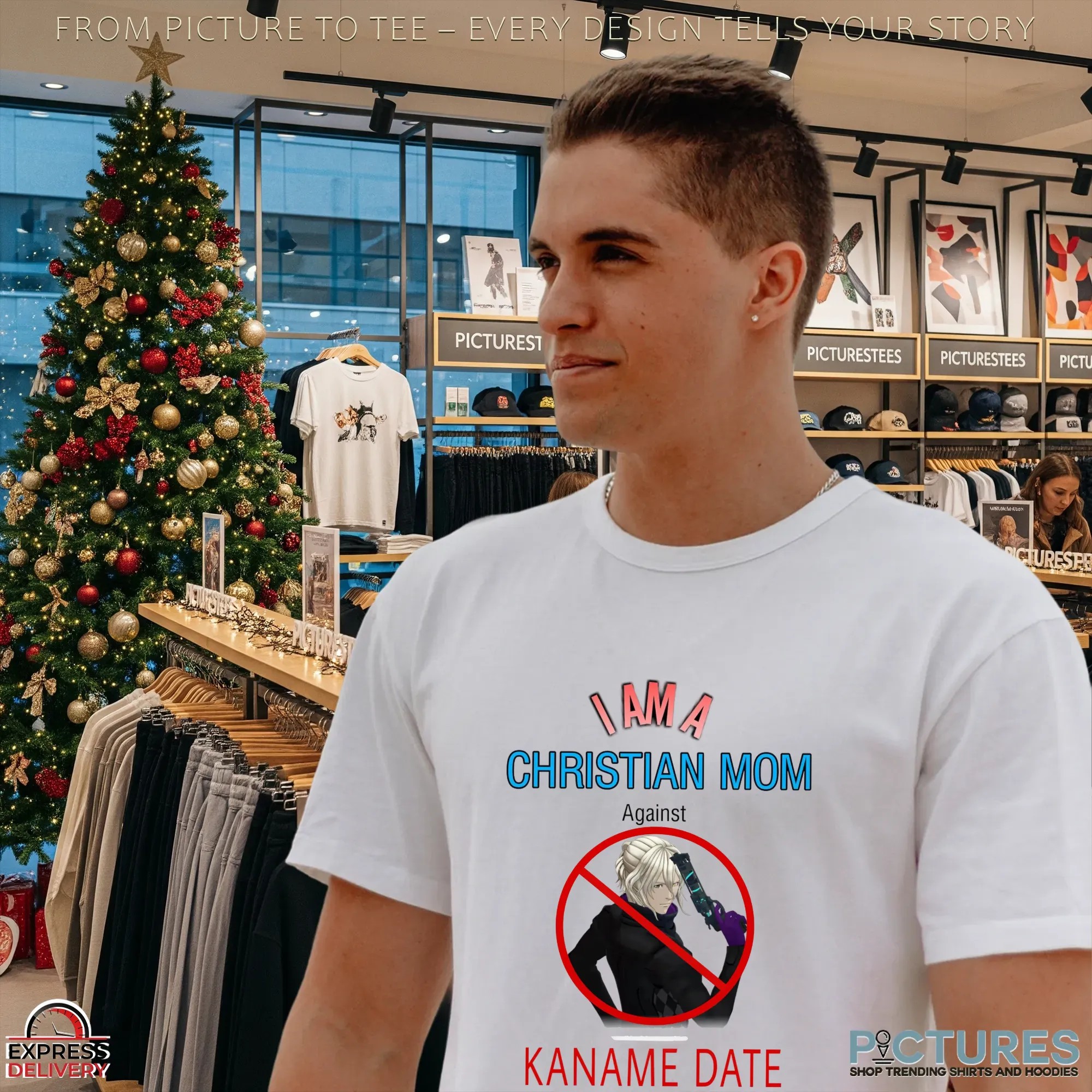 Iama Christian Mom Against Kaname Date No Sleep For Kaname Date - From Ai The Somnium Files Funny T Shirt