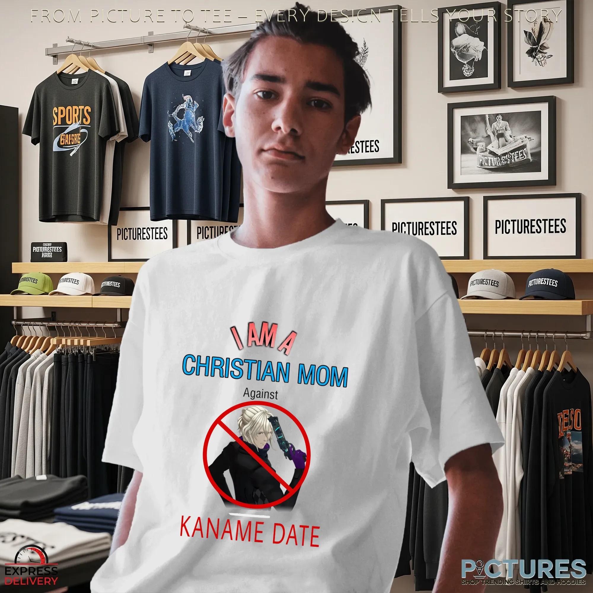 Iama Christian Mom Against Kaname Date No Sleep For Kaname Date - From Ai The Somnium Files Funny T Shirt