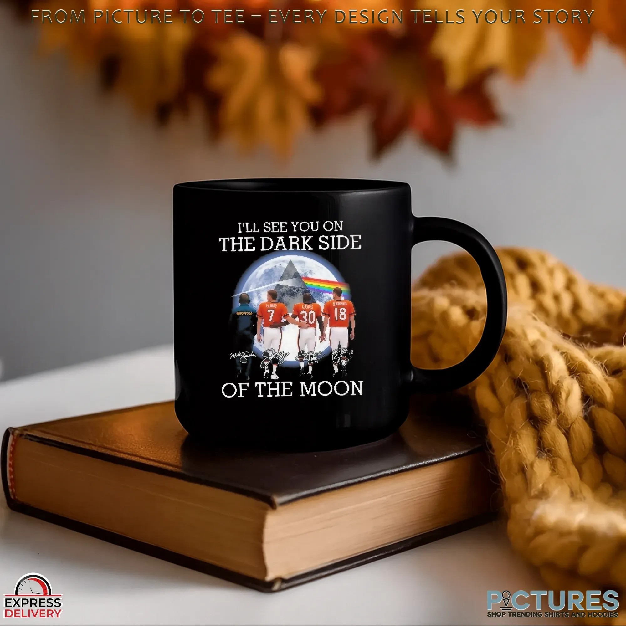 I’ll See You On The Dark Side Of The Moon Pink Floyd Denver Broncos Legends Signatures 2025 T Shirt
