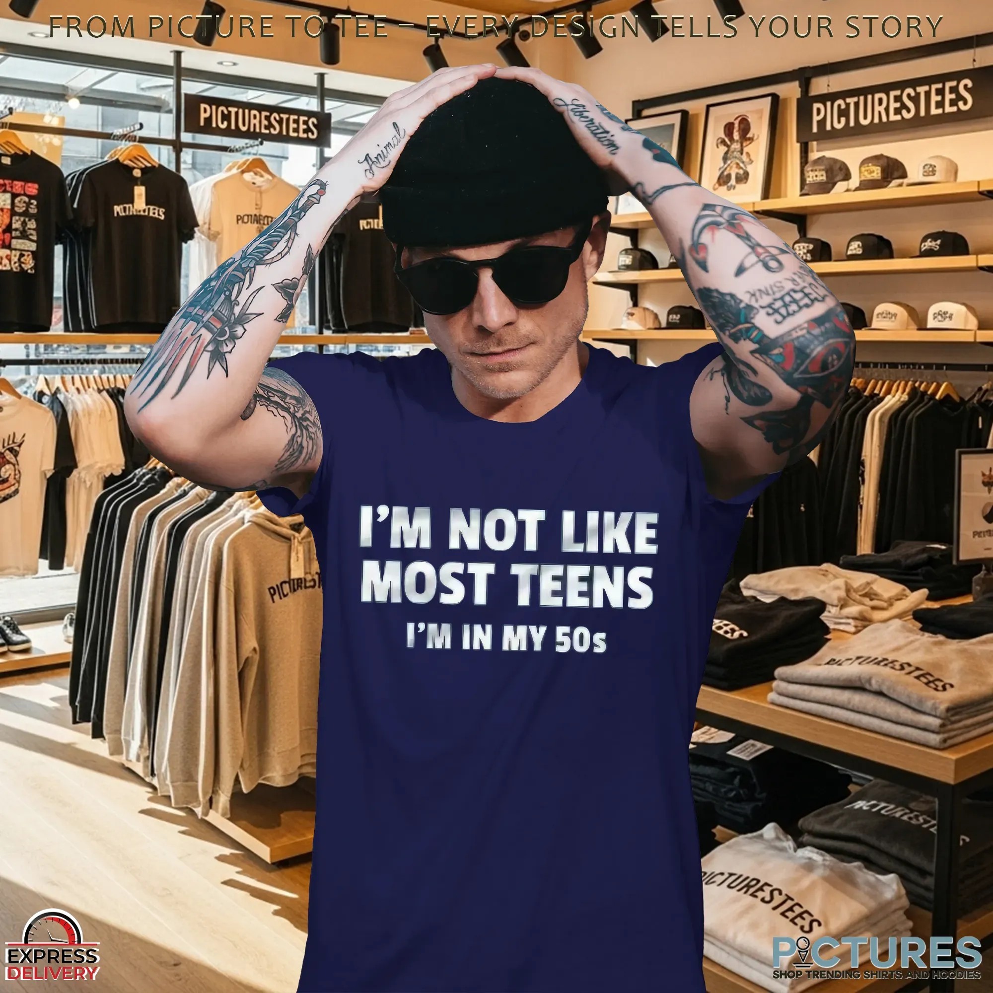 I'm Not Like Most Teens I'm In My 50s T Shirt I'm Not Like Most Teens I'm In My 50s T Shirt