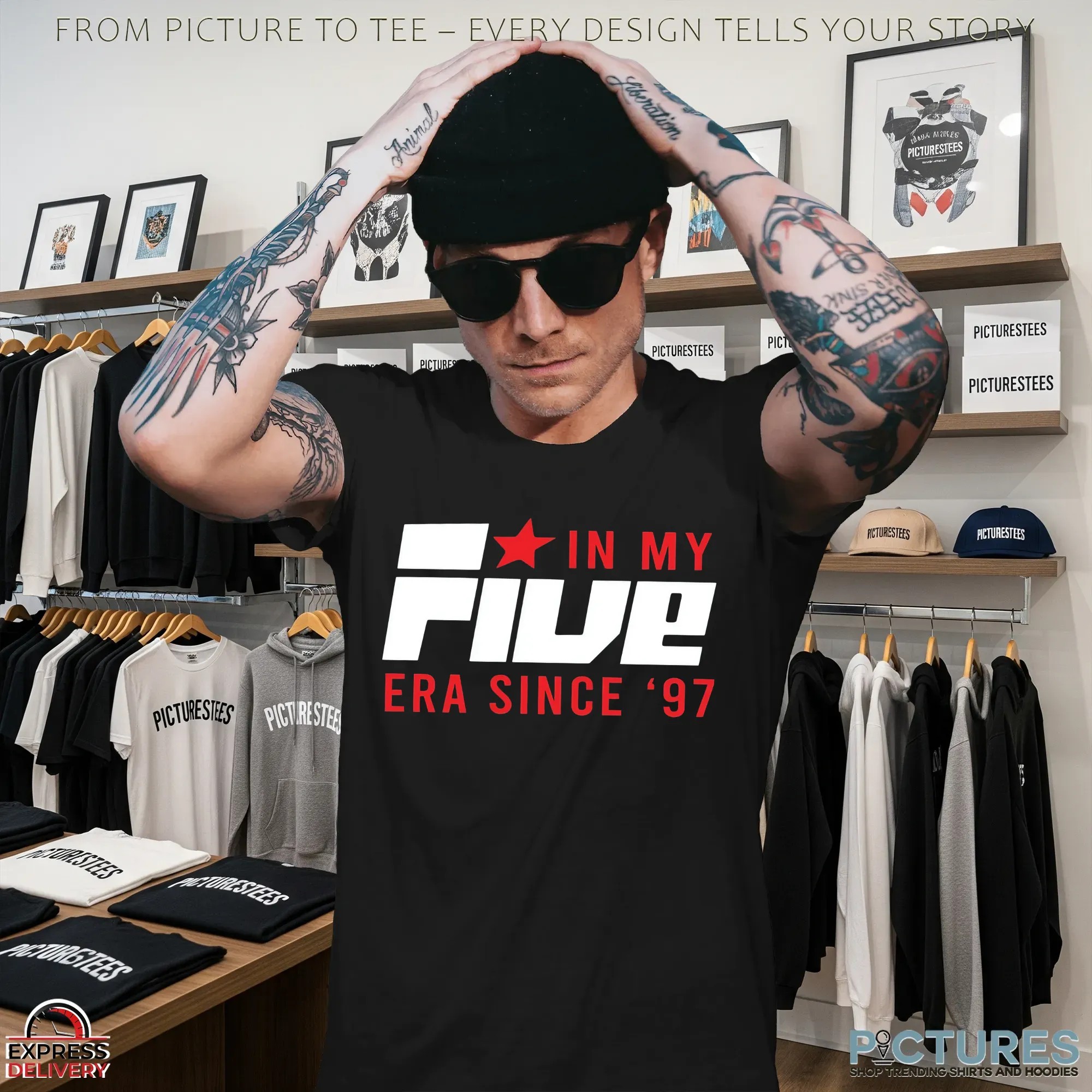 In My FIVE '98 Era T Shirt