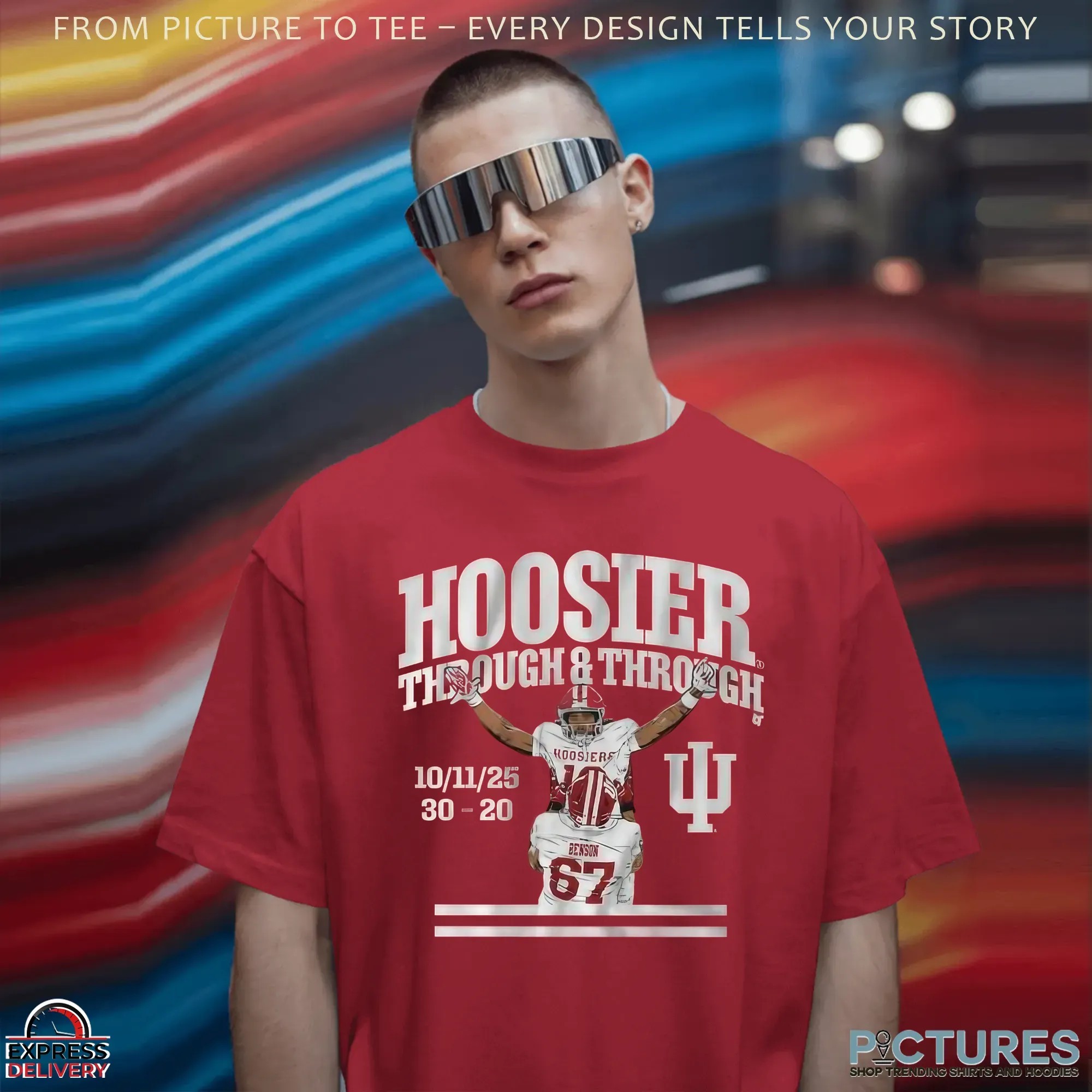 Indiana Hoosiers Football Through and Through 2025 T Shirt