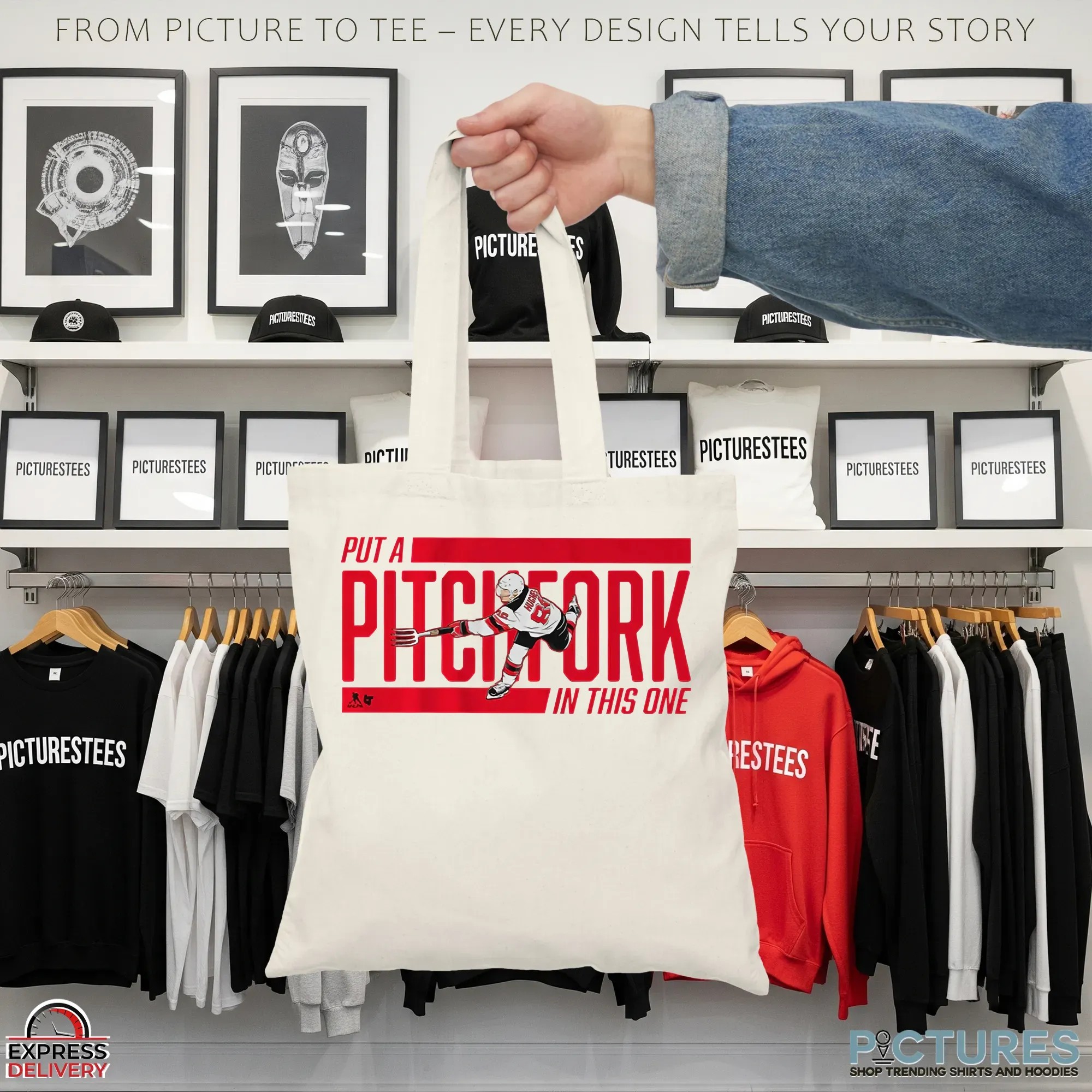 Jack Hughes Put a Pitchfork in This One New Jersey Devils T Shirt Jack Hughes Put a Pitchfork in This One New Jersey Devils T Shirt