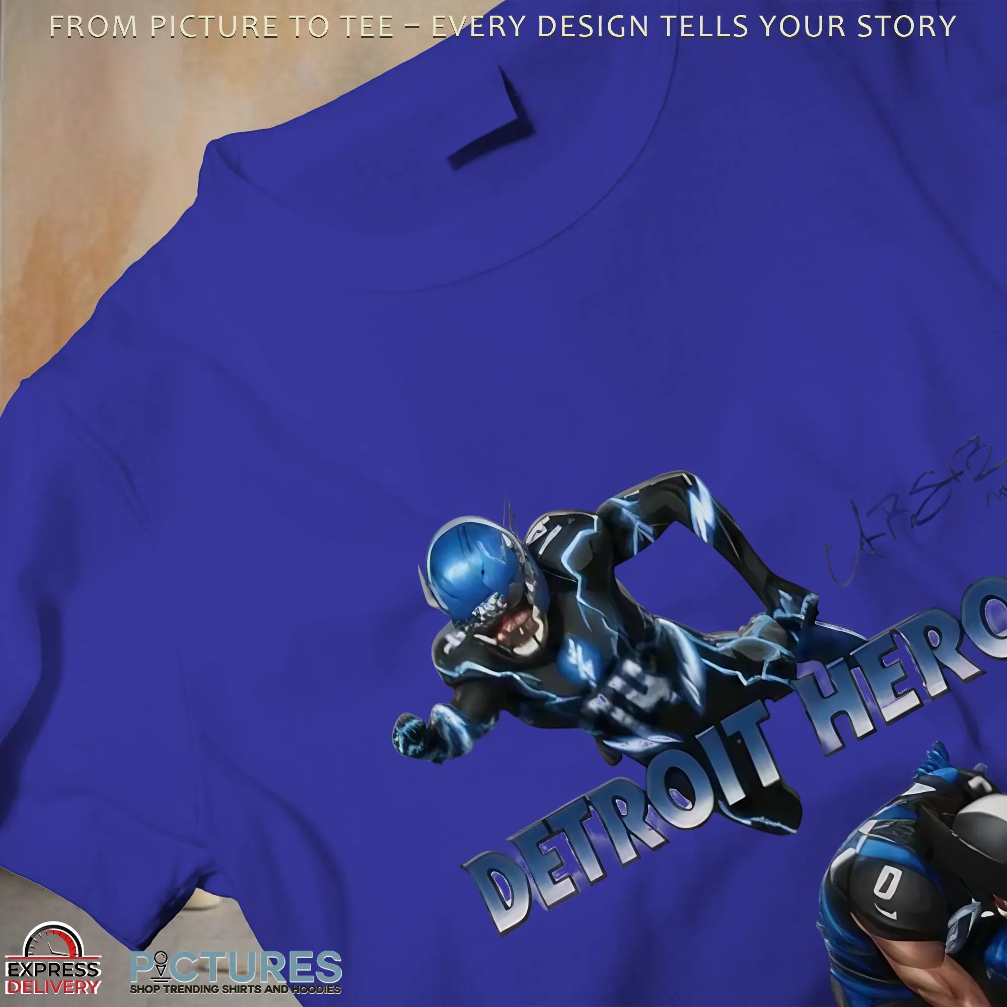Jahmyr Gibbs And Amon Ra St Brown Detroit Heroes 2025 Signatures T Shirt
