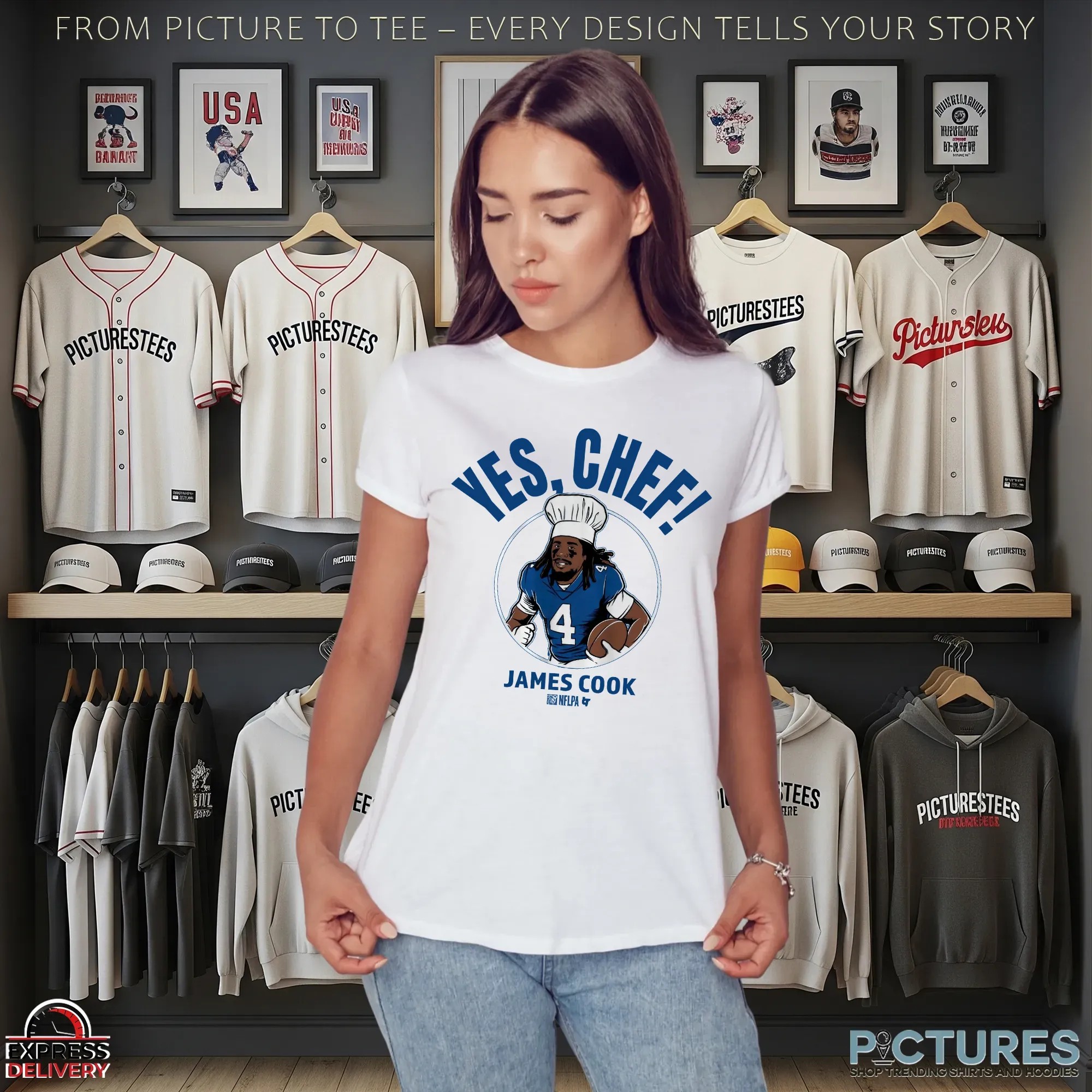 James Cook Buffalo Bills Yes Chef T Shirt