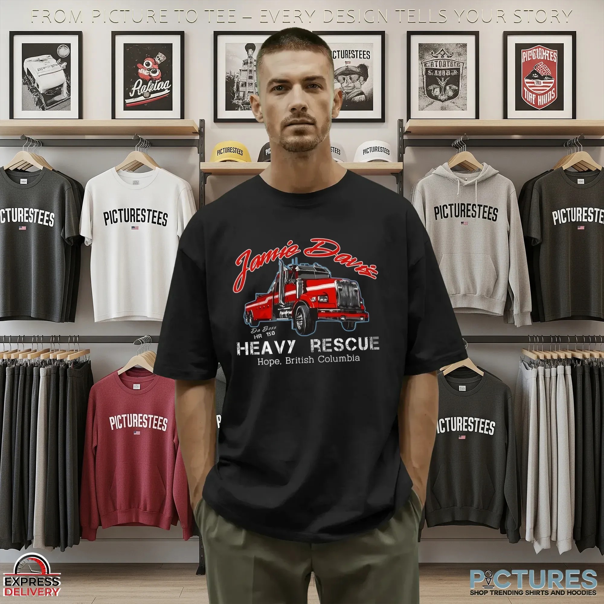 Jamie Davis Da Boss HR 150 Heavy Rescue Hop British Columbia T Shirt
