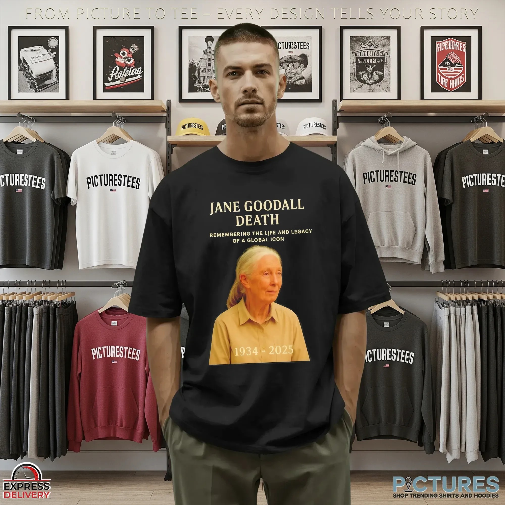 Jane Goodall Death Remembering The Life And Legacy Of A Global Icon RIP 1934-2025 T Shirt