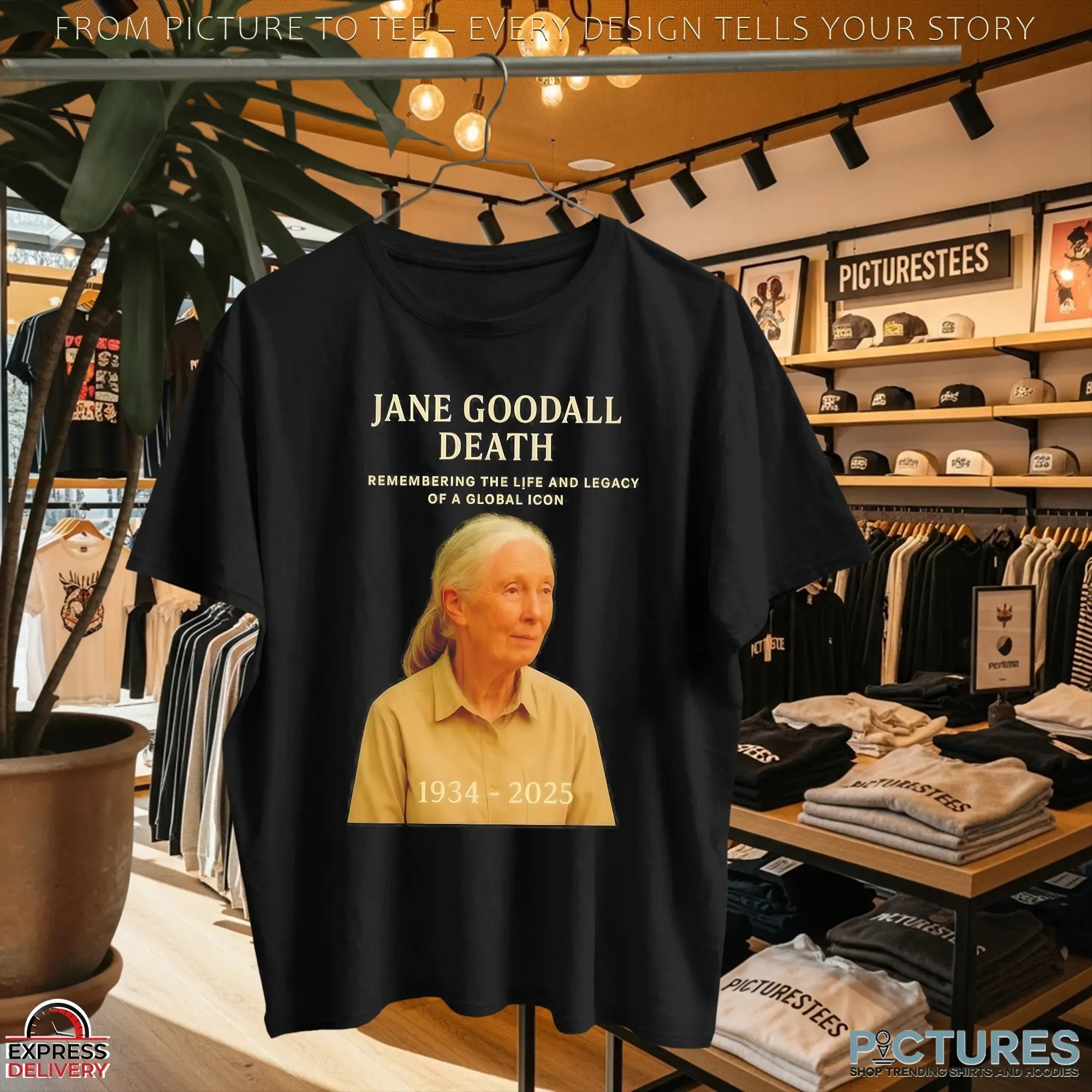 Jane Goodall Death Remembering The Life And Legacy Of A Global Icon RIP 1934-2025 T Shirt