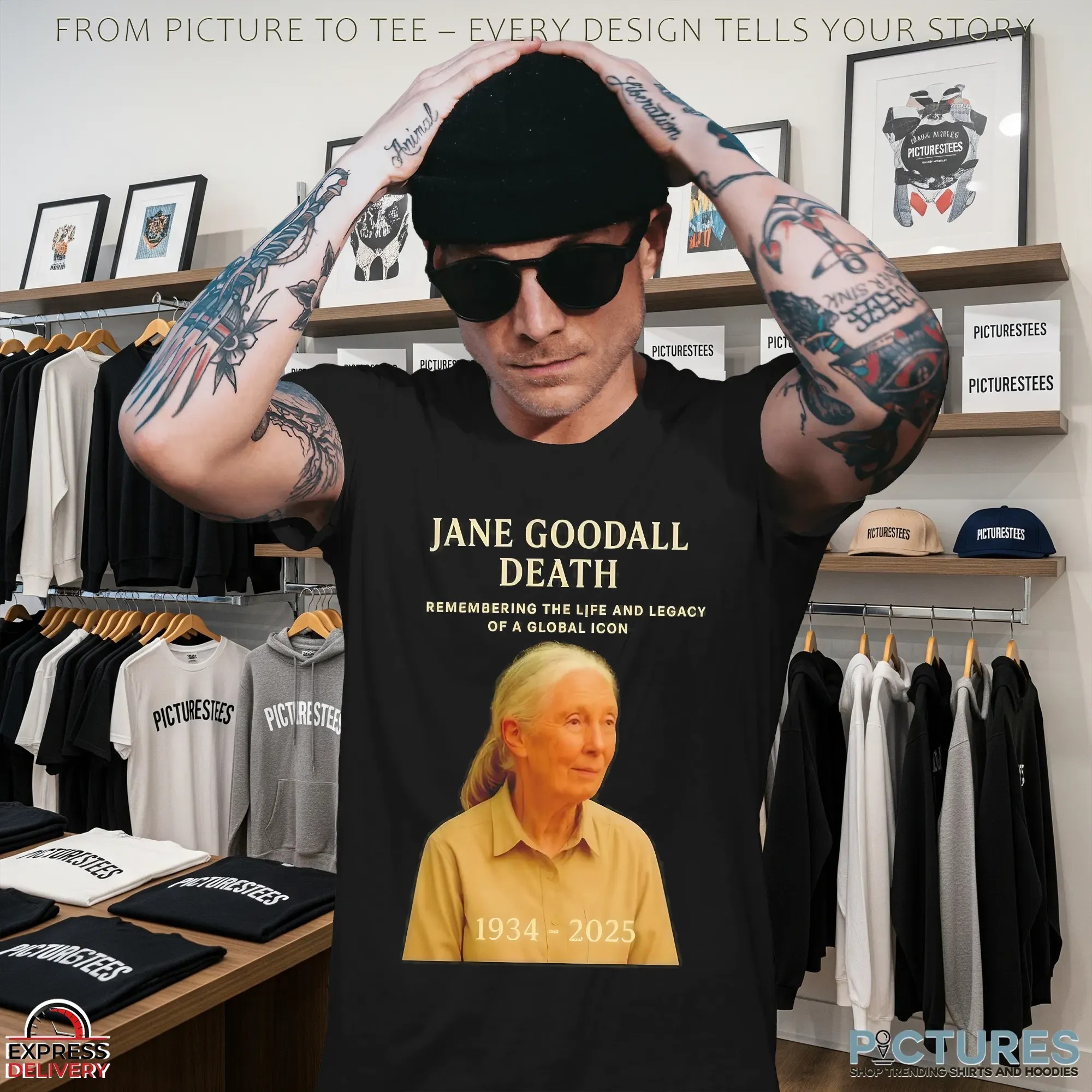 Jane Goodall Death Remembering The Life And Legacy Of A Global Icon RIP 1934-2025 T Shirt