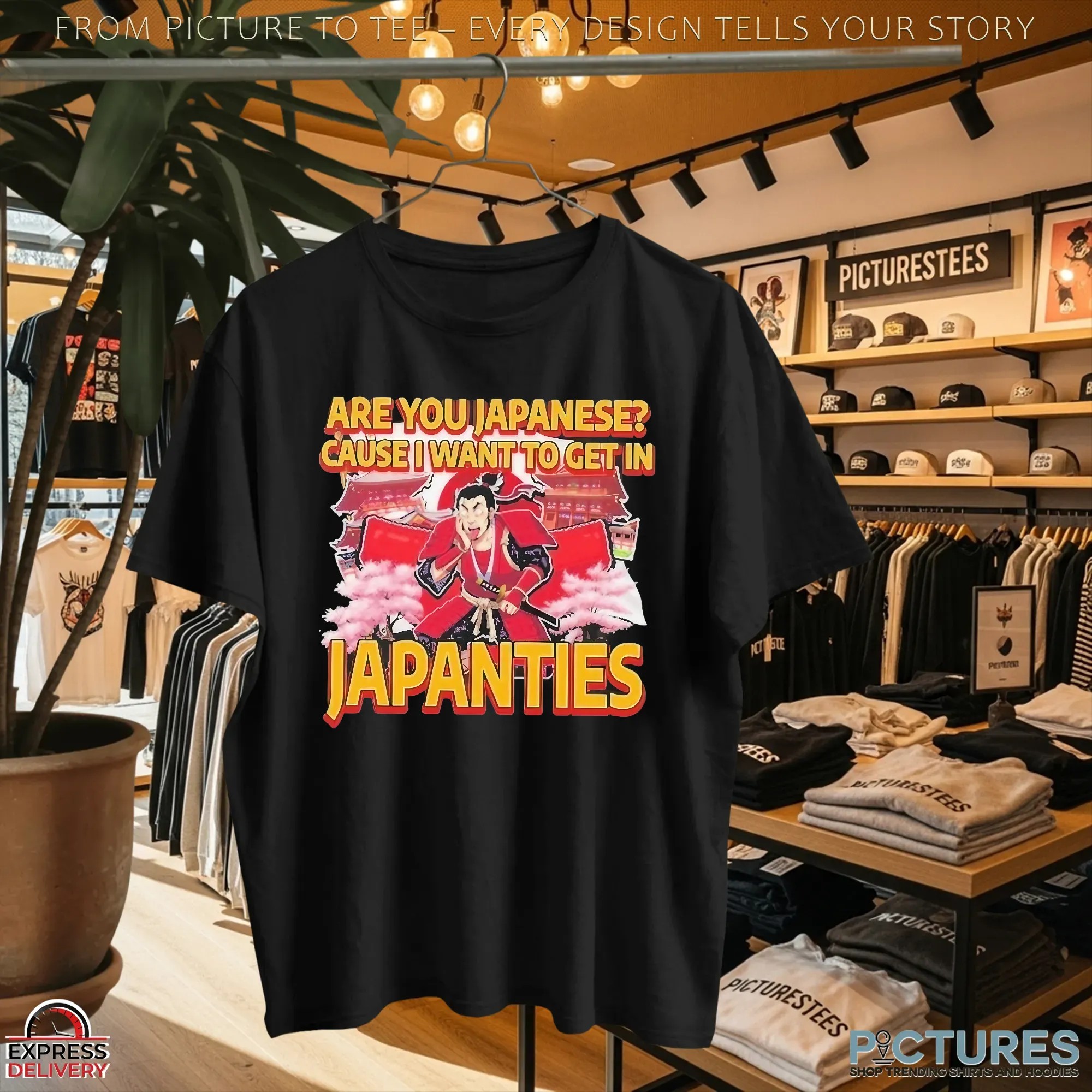 Japanties Are You Japanese Cause I Want To Get In Dark Meme T Shirt