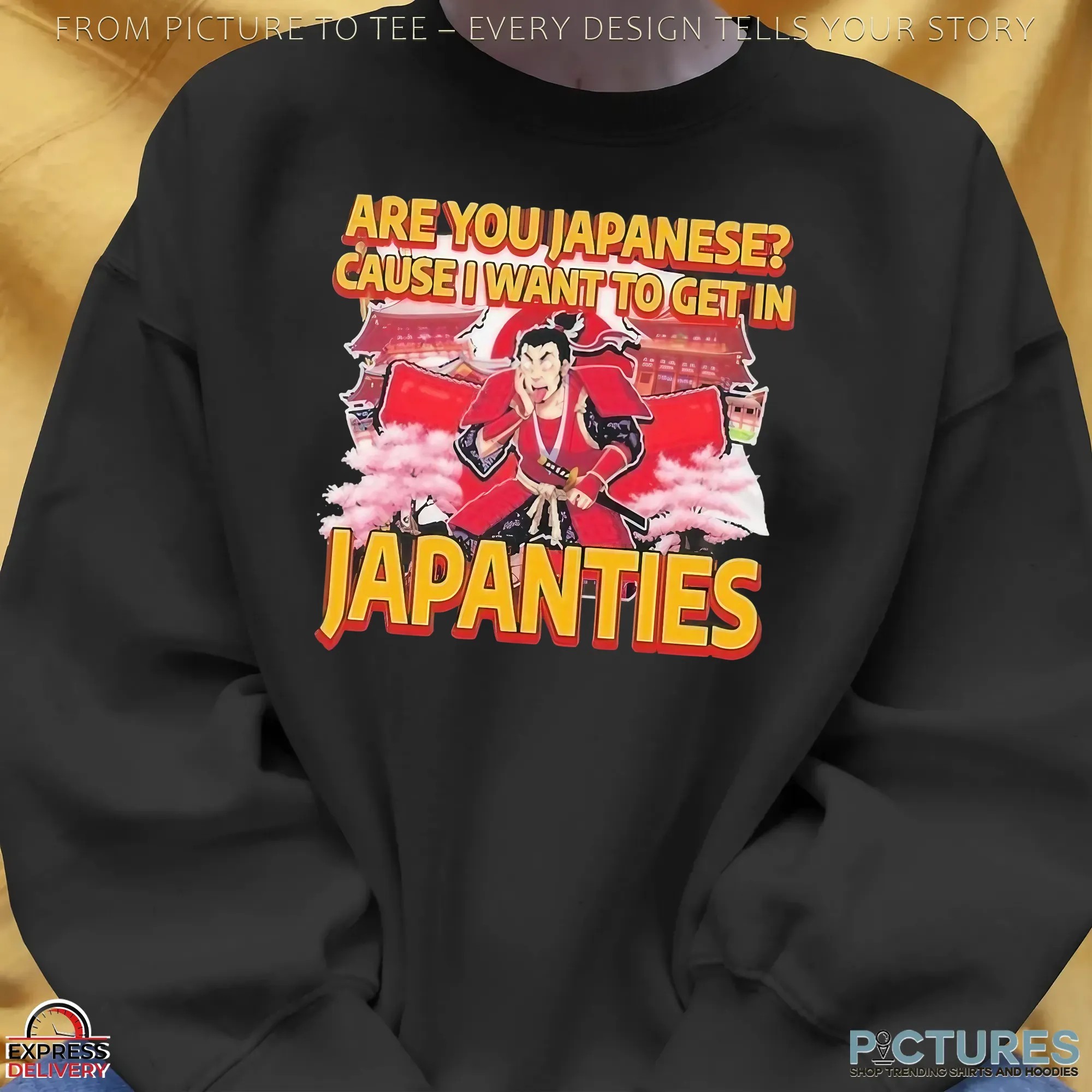 Japanties Are You Japanese Cause I Want To Get In Dark Meme T Shirt