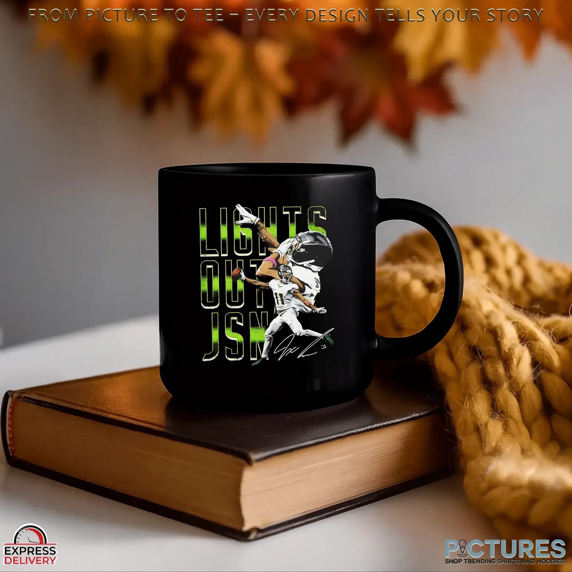 Jaxon Smith-Njigba Lights Out JSN Seattle Seahawks Signature Graphic T Shirt