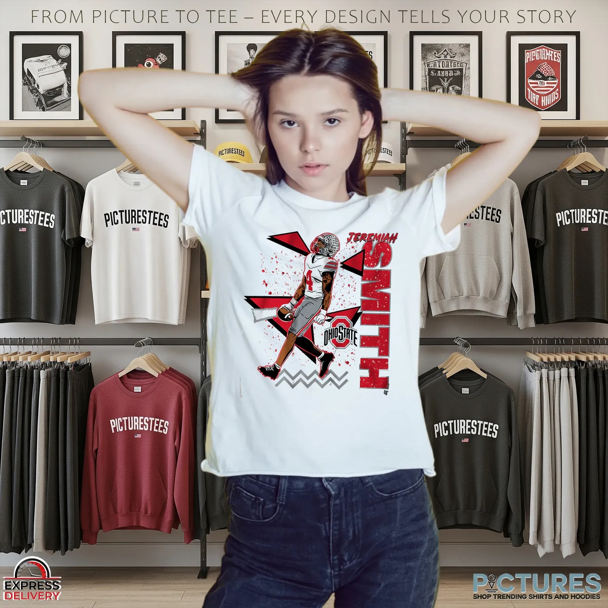 Jeremiah Smith Ohio State Football 90s Style T Shirt