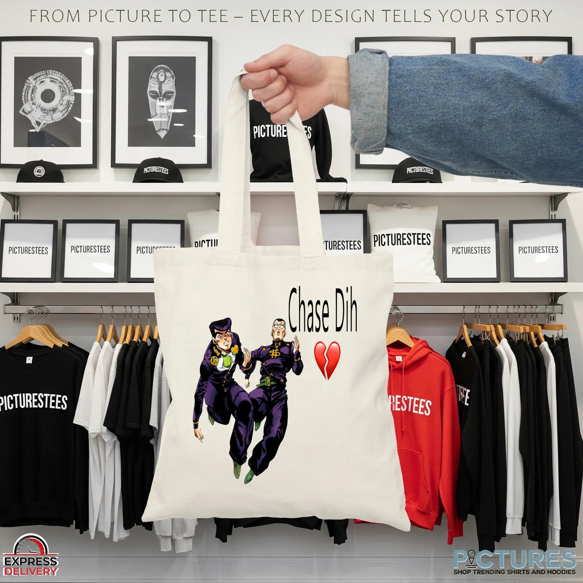 Jojo's Bizarre Adventure Chase Dih Josuke & Okuyasu Heart Broken T Shirt
