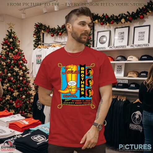 Jonas Brothers Greeting From Austin TX Oct 17 2025 Tour Merch T Shirt