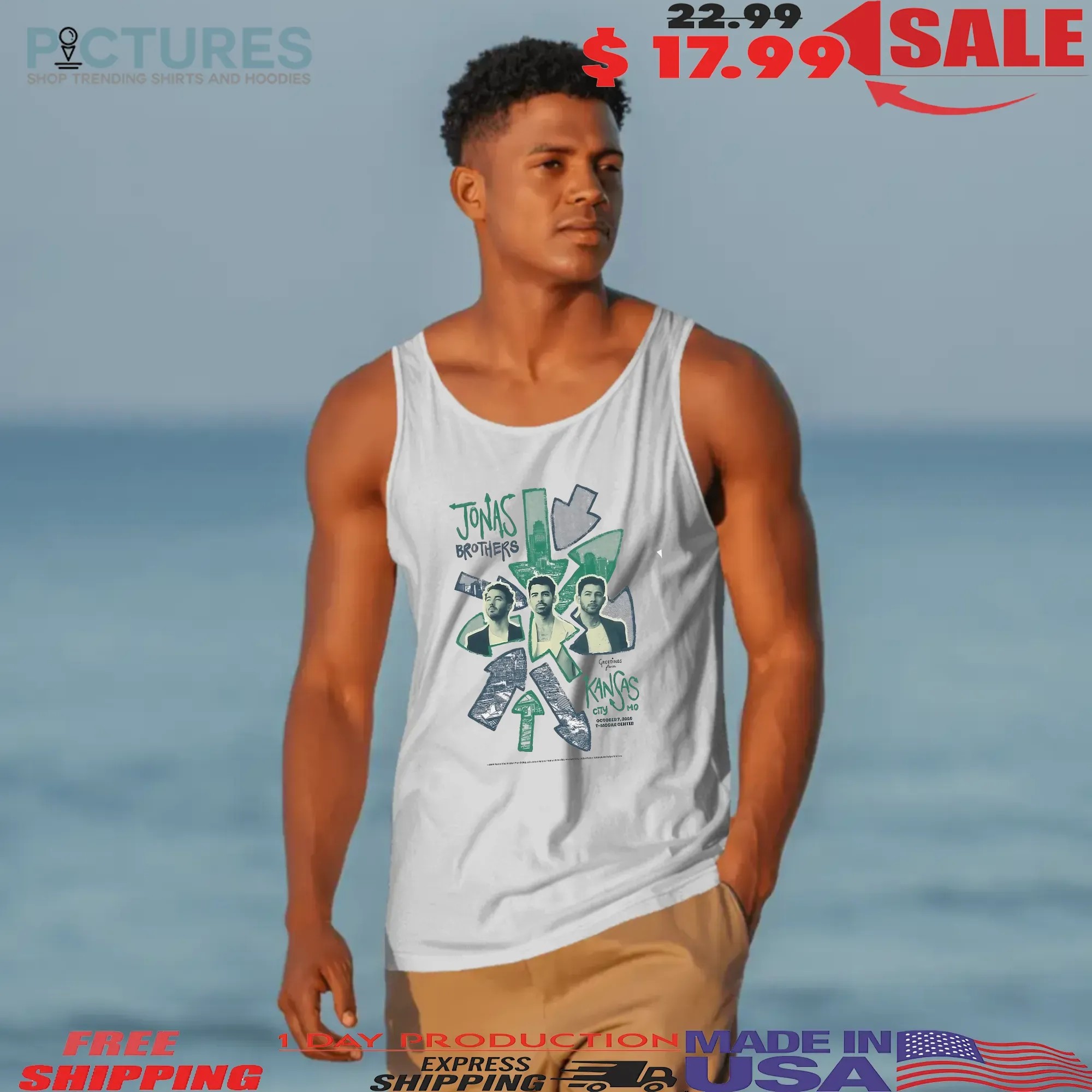 Jonas Brothers Kansas City 2025 Venue Greetings From Your Hometown In Kansas City MO At T Mobile Center On October 7 2025 T-Shirts