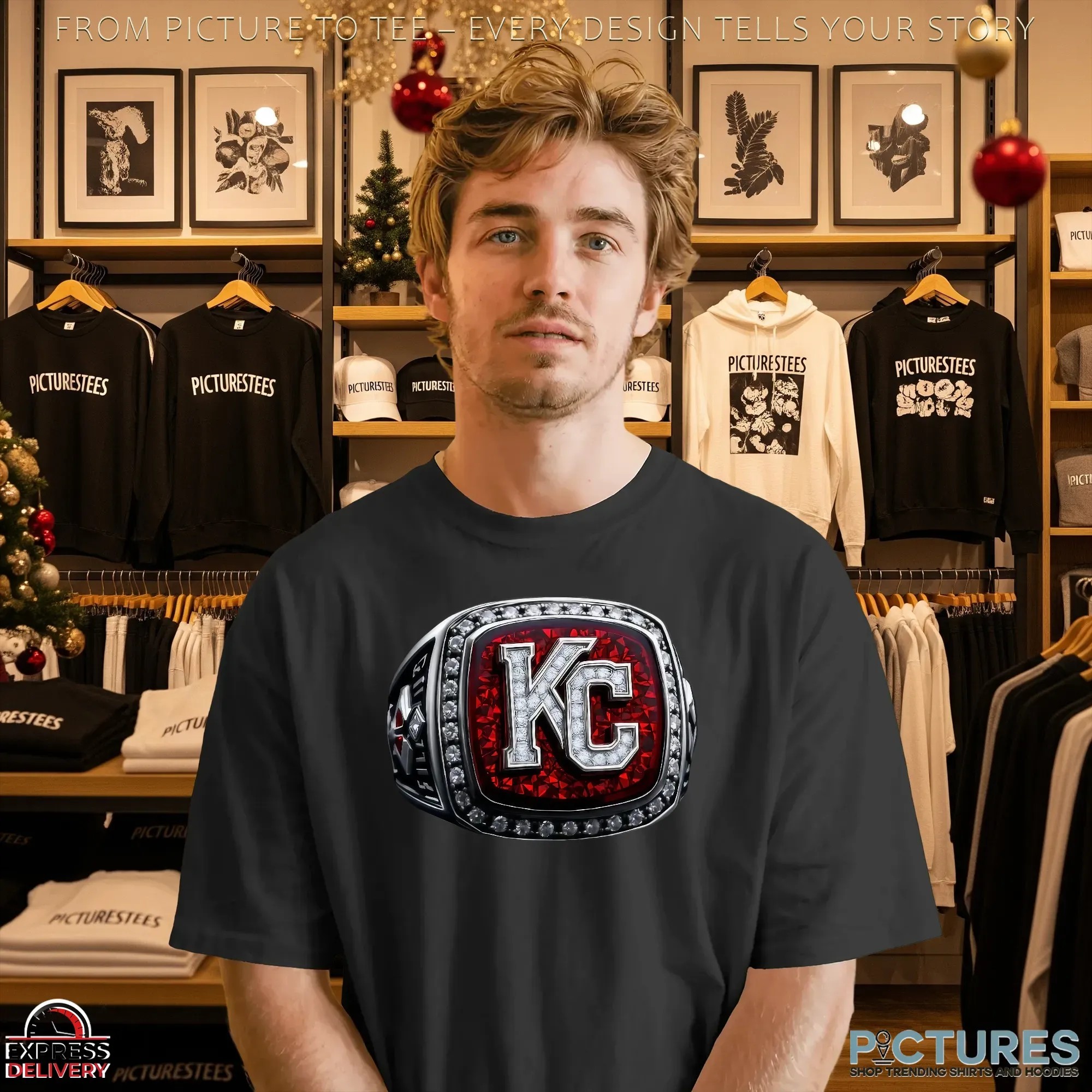 Kansas City Chiefs KC Ring T Shirt Kansas City Chiefs KC Ring T Shirt