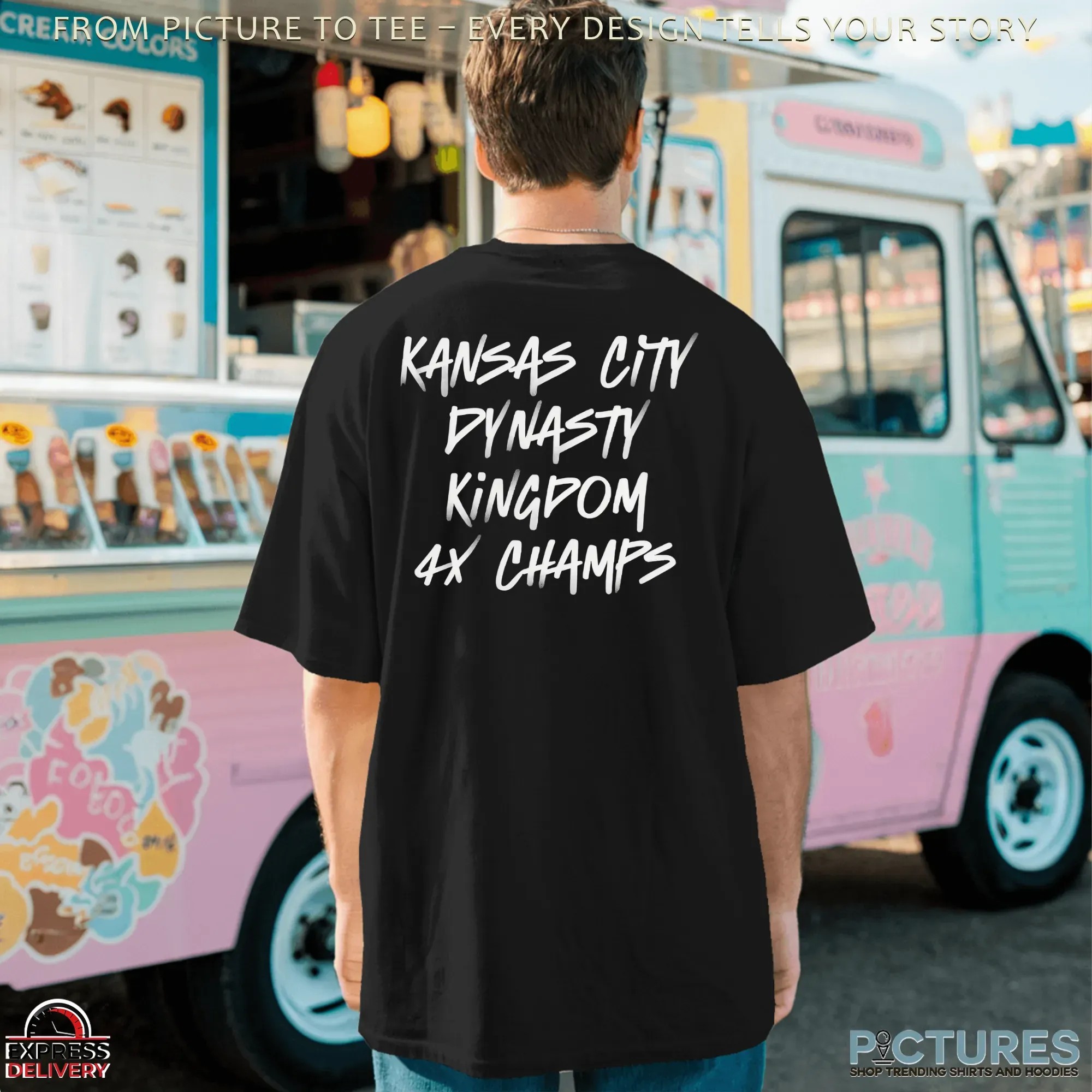 Kansas City Dynasty Kingdom Kingdom 4x Champs T Shirt