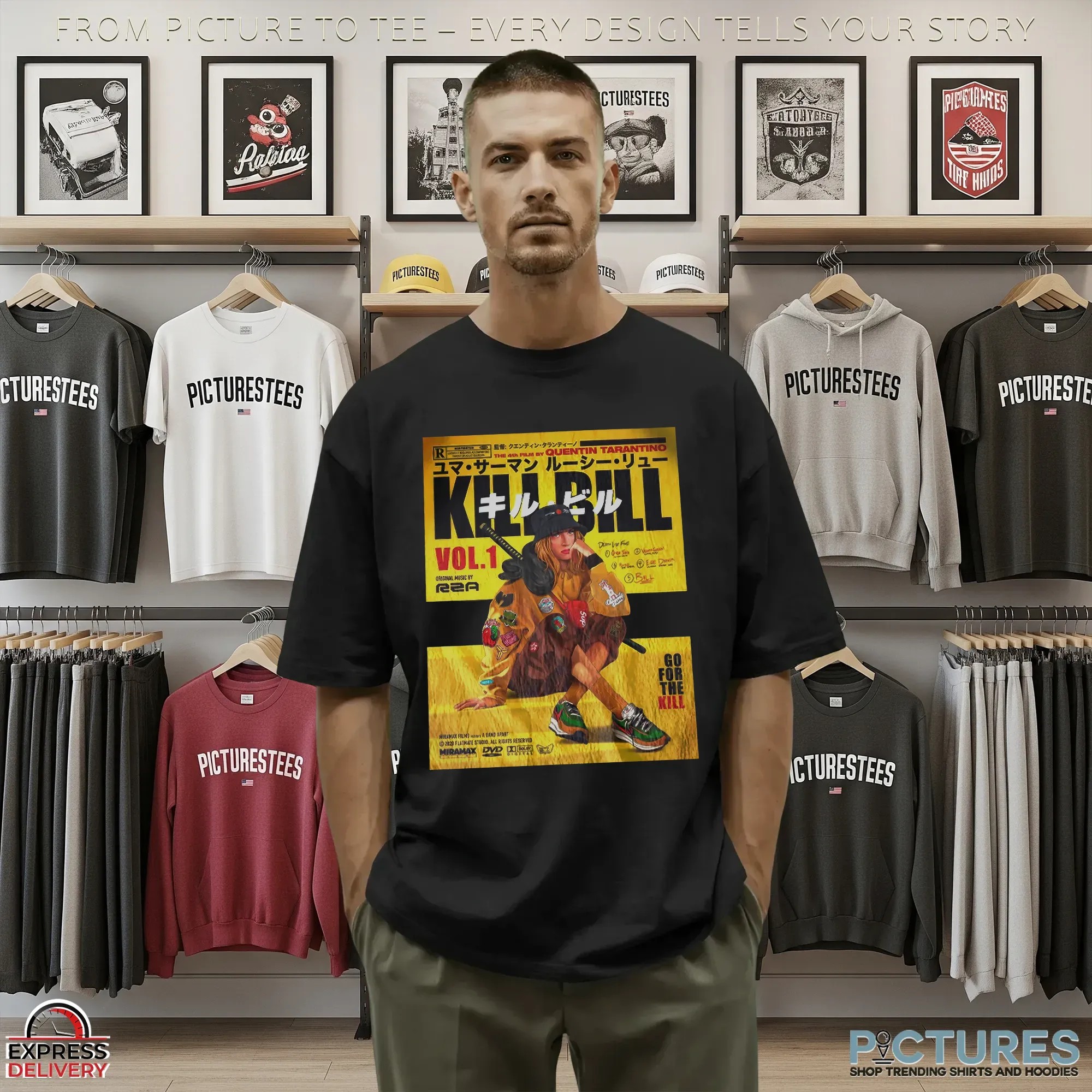 Kill Bill X Rza Go For The Kill Poster T Shirt